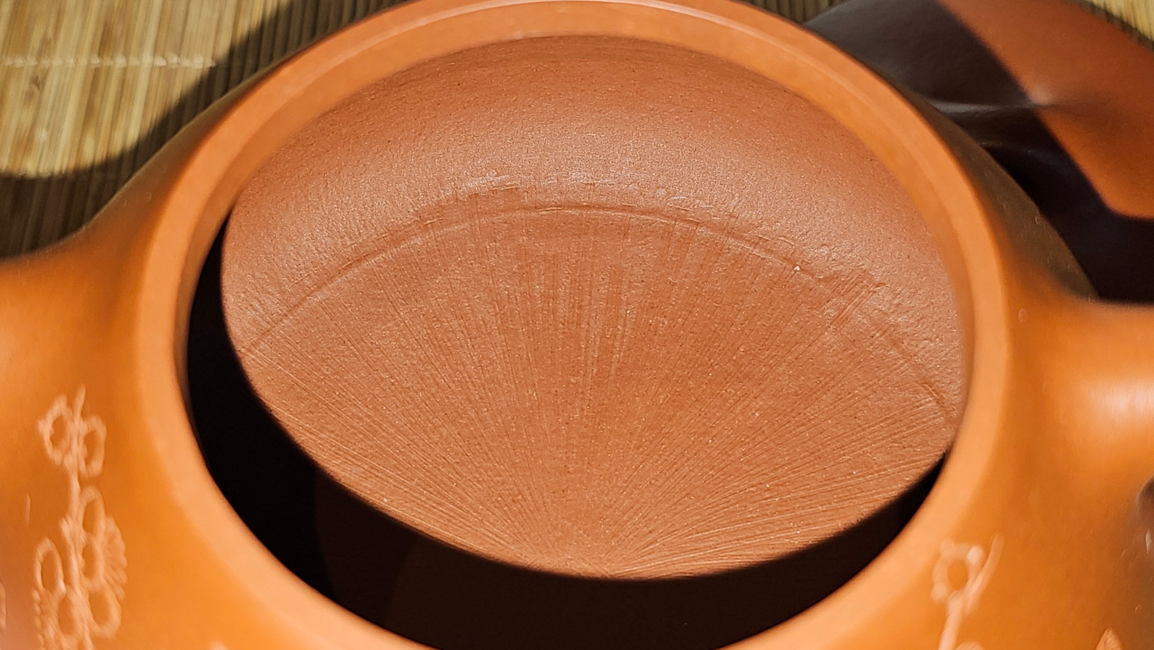 Jing Zhou Shi Piao 景舟石瓢, 257.3ml, Xiao Mei Yao Zhu Ni 小煤窑朱泥, by Craftsman Wang Xing 王兴; "暗香疏影" and Plum Blossoms Engraving by Craftsman Yi De Shu 一德书 ~ Congratulations to Mr K.F.! 1455hrs 17th August 2025, Chamblee, GA!