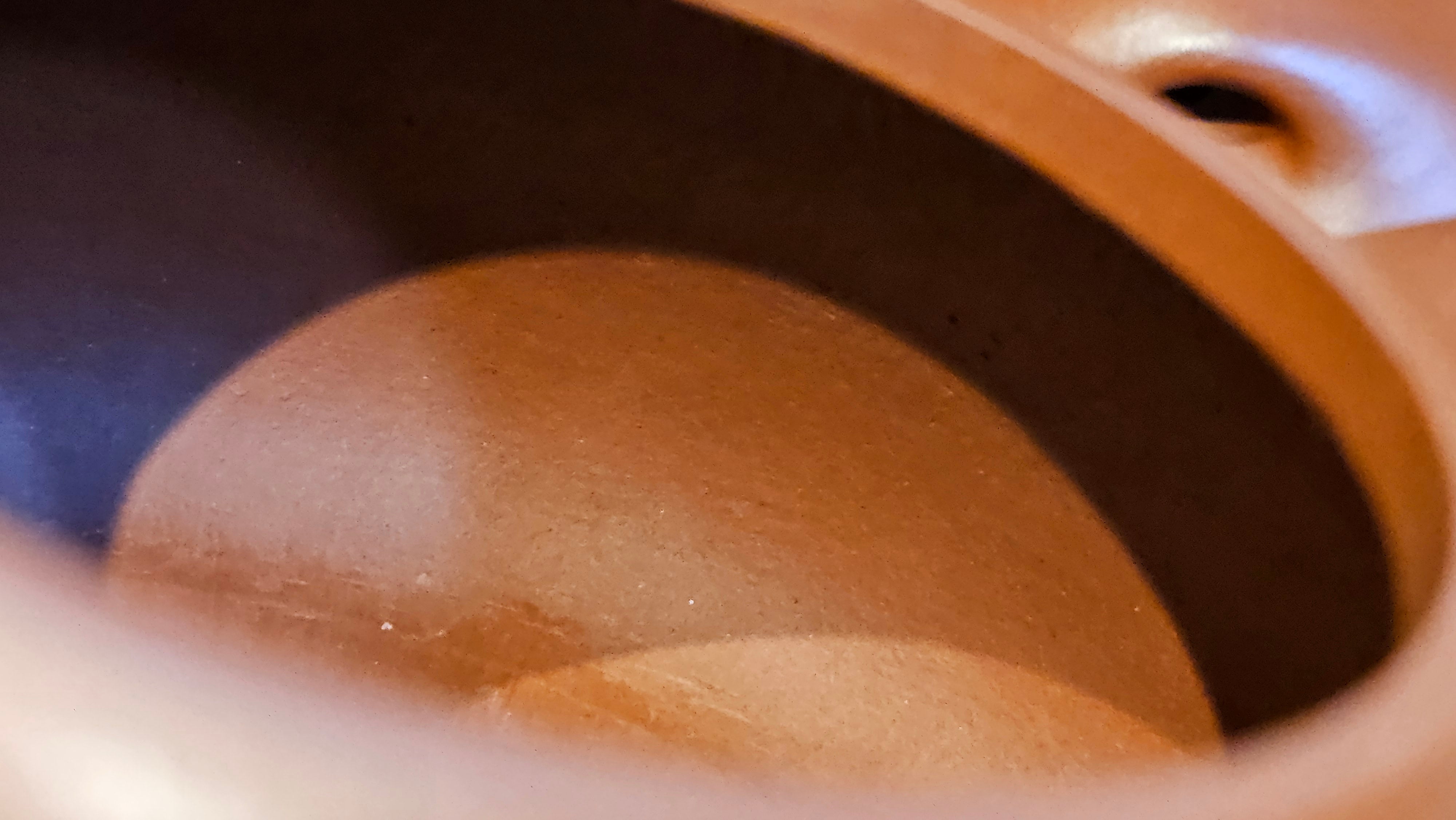 Jing Zhou Shi Piao 景舟石瓢, 257.3ml, Xiao Mei Yao Zhu Ni 小煤窑朱泥, by Craftsman Wang Xing 王兴; "暗香疏影" and Plum Blossoms Engraving by Craftsman Yi De Shu 一德书 ~ Congratulations to Mr K.F.! 1455hrs 17th August 2025, Chamblee, GA!