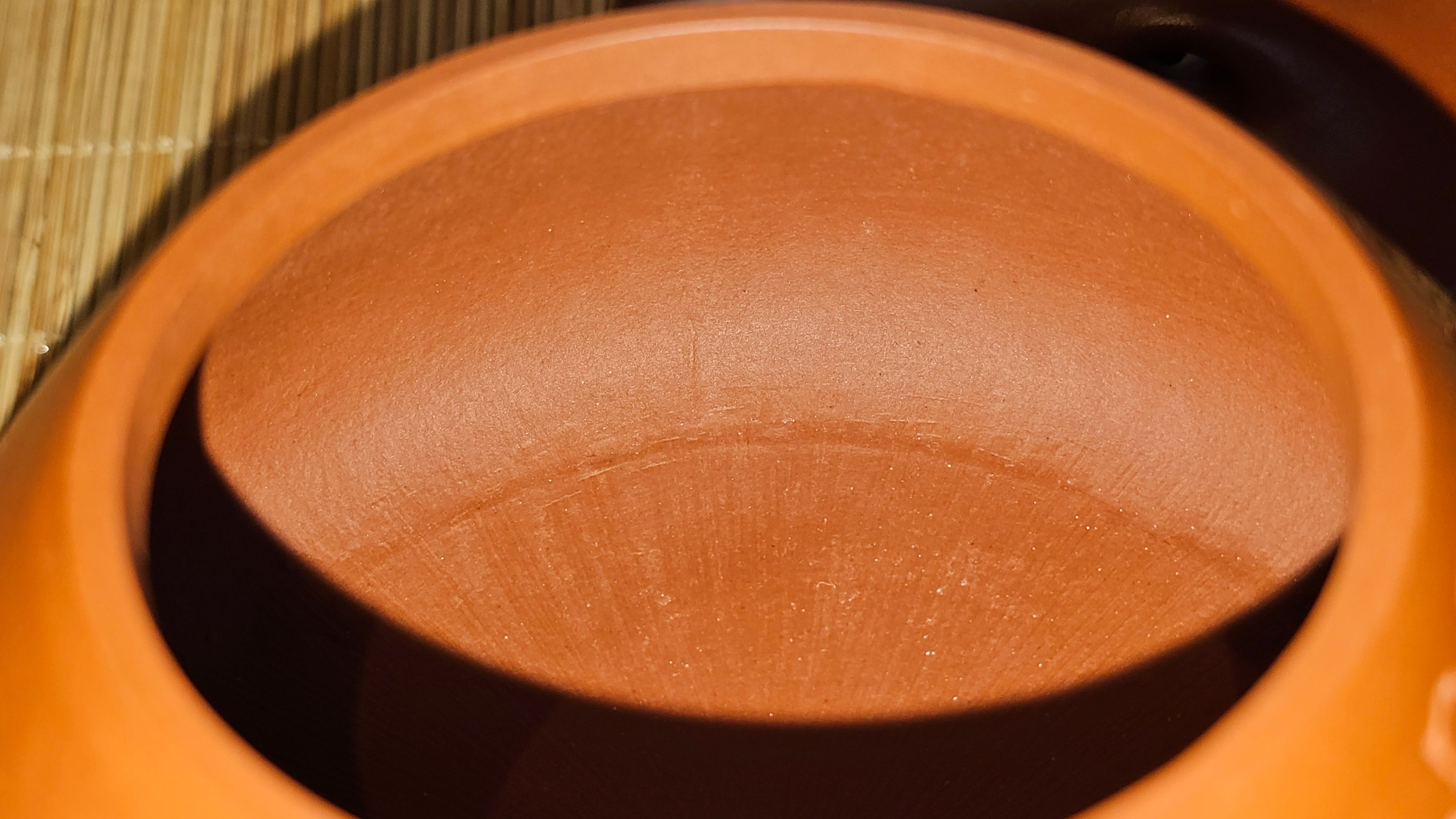 Jing Zhou Shi Piao 景舟石瓢, 257.3ml, Xiao Mei Yao Zhu Ni 小煤窑朱泥, by Craftsman Wang Xing 王兴; "暗香疏影" and Plum Blossoms Engraving by Craftsman Yi De Shu 一德书 ~ Congratulations to Mr K.F.! 1455hrs 17th August 2025, Chamblee, GA!