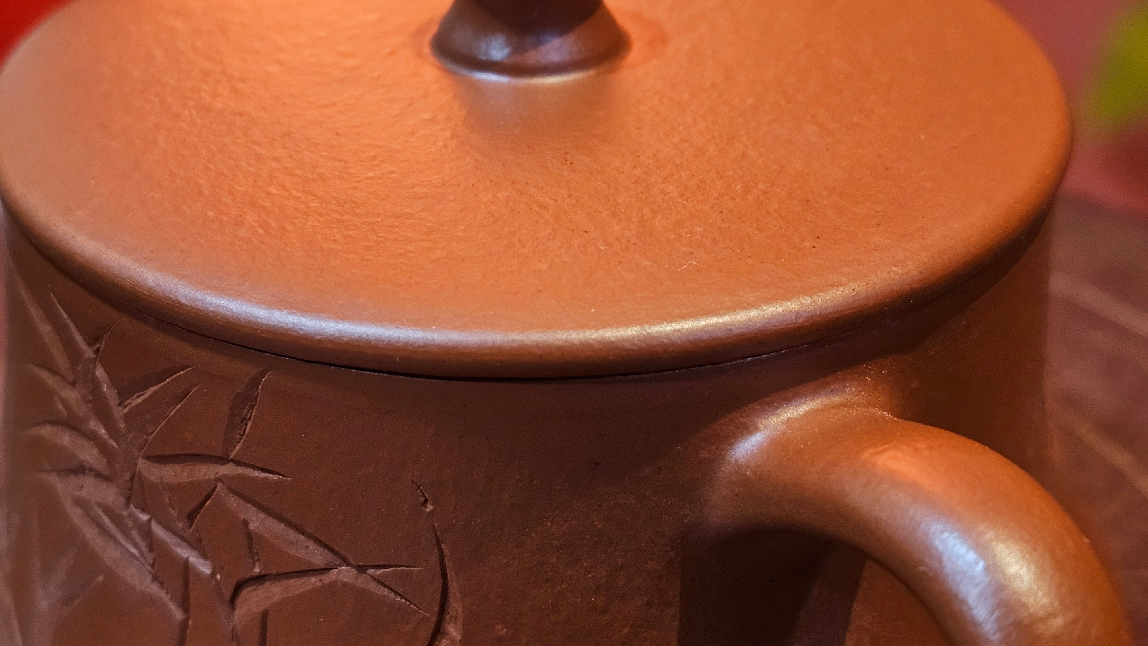 Yun Zhu 云柱 "Pillar of the Heavens", 133.3ml, Xiao Mei Yao Zhu Ni, by Craftsman Wang Hui 王慧 ~ "劲竹凌风" and Bamboo Engraving by Craftsman Yi De Shu 一德书 ~ Congratulations to Mr A.S.! 1421hrs 20th August 2025! Tao Yuan City!♥️