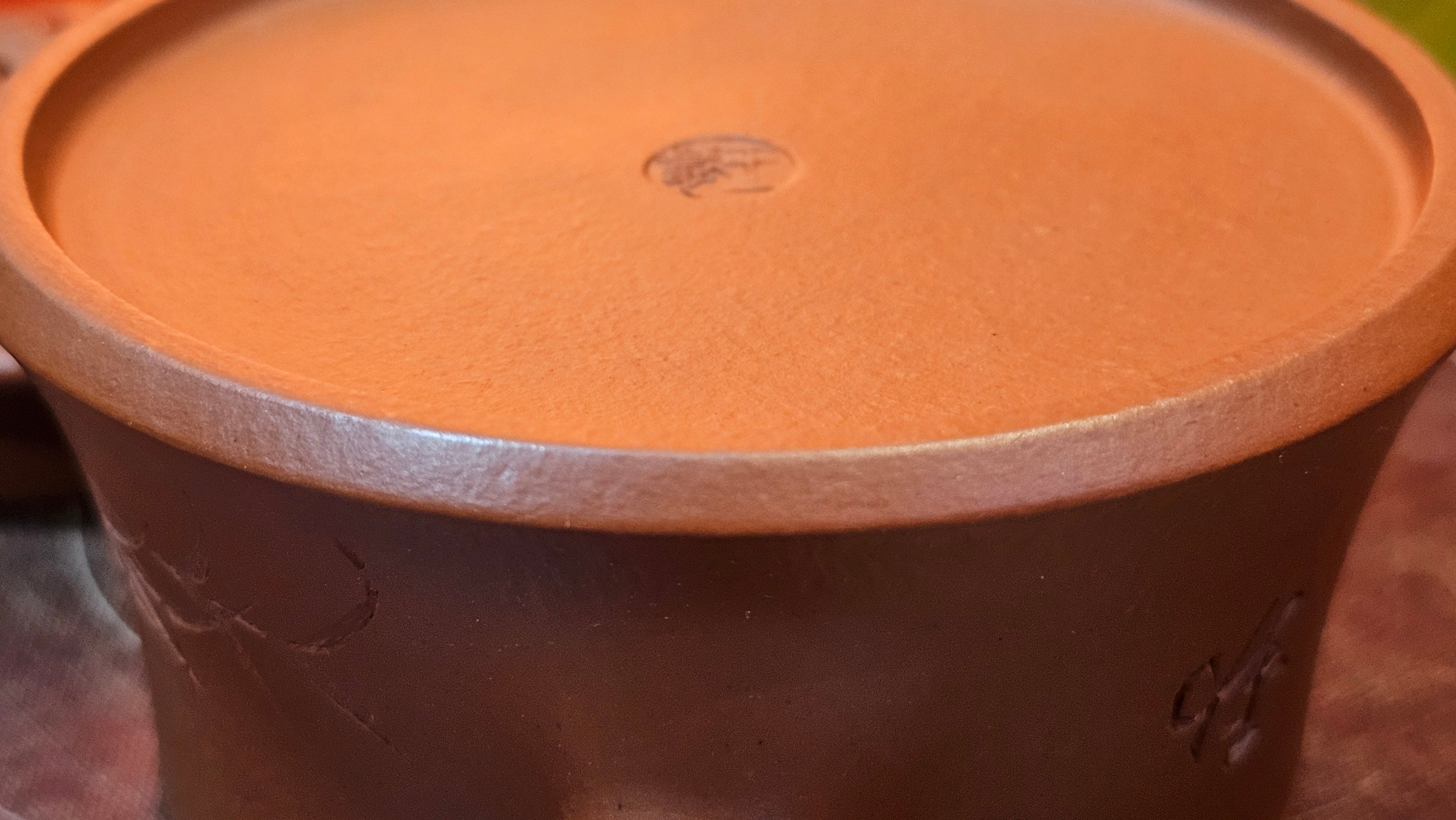 Yun Zhu 云柱 "Pillar of the Heavens", 133.3ml, Xiao Mei Yao Zhu Ni, by Craftsman Wang Hui 王慧 ~ "劲竹凌风" and Bamboo Engraving by Craftsman Yi De Shu 一德书 ~ Congratulations to Mr A.S.! 1421hrs 20th August 2025! Tao Yuan City!♥️