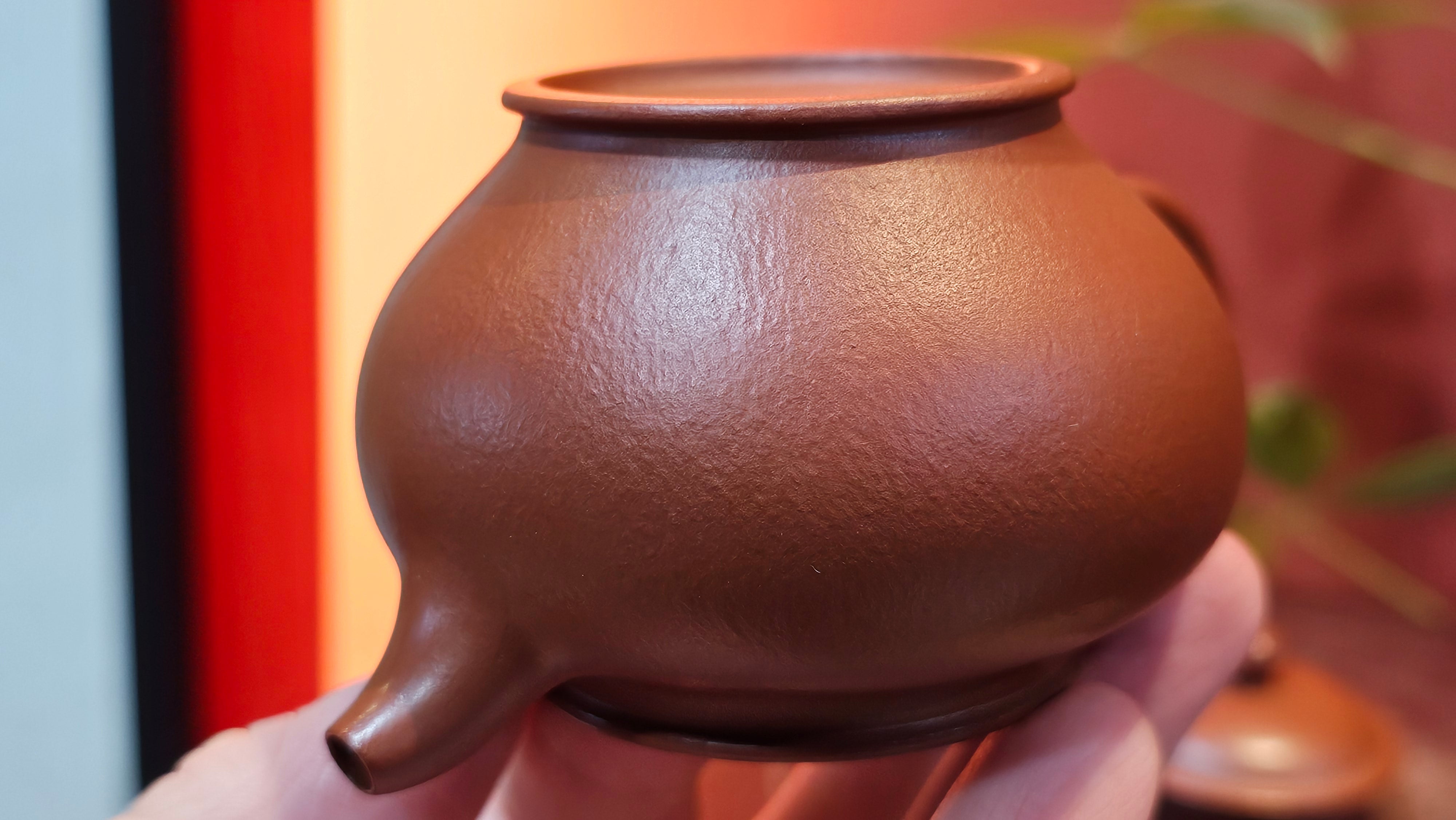 Duo Zhi 掇只, 120.7ml, Xiao Mei Yao Zhu Ni 小煤窑朱泥, by our Collaborative Craftsman Wang Xing 王兴 ~ Congratulations!to Prof Q.H., 0053hrs 19th August 2025, Hanoi! Vietnam🇻🇳.