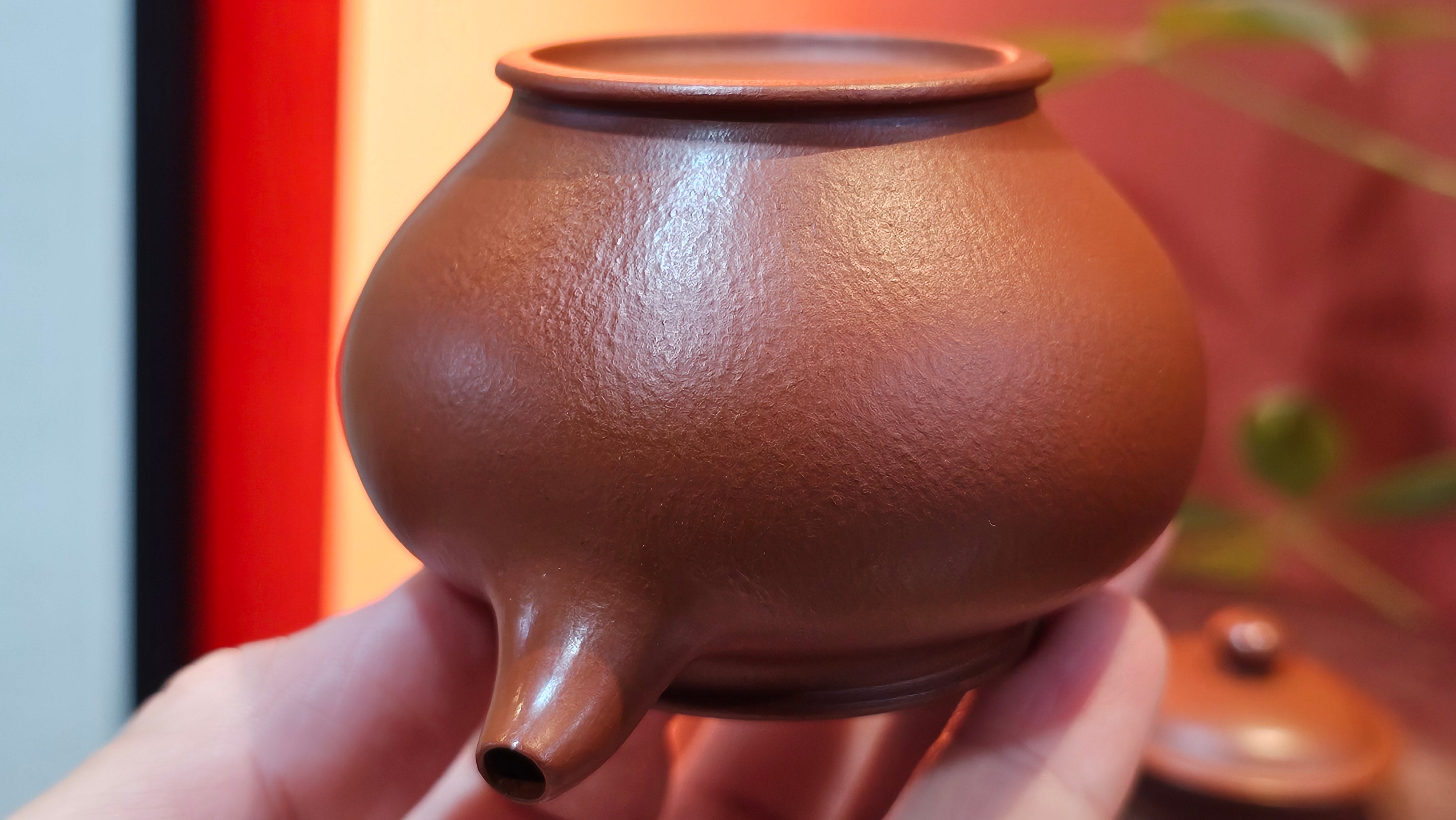 Duo Zhi 掇只, 120.7ml, Xiao Mei Yao Zhu Ni 小煤窑朱泥, by our Collaborative Craftsman Wang Xing 王兴 ~ Congratulations!to Prof Q.H., 0053hrs 19th August 2025, Hanoi! Vietnam🇻🇳.