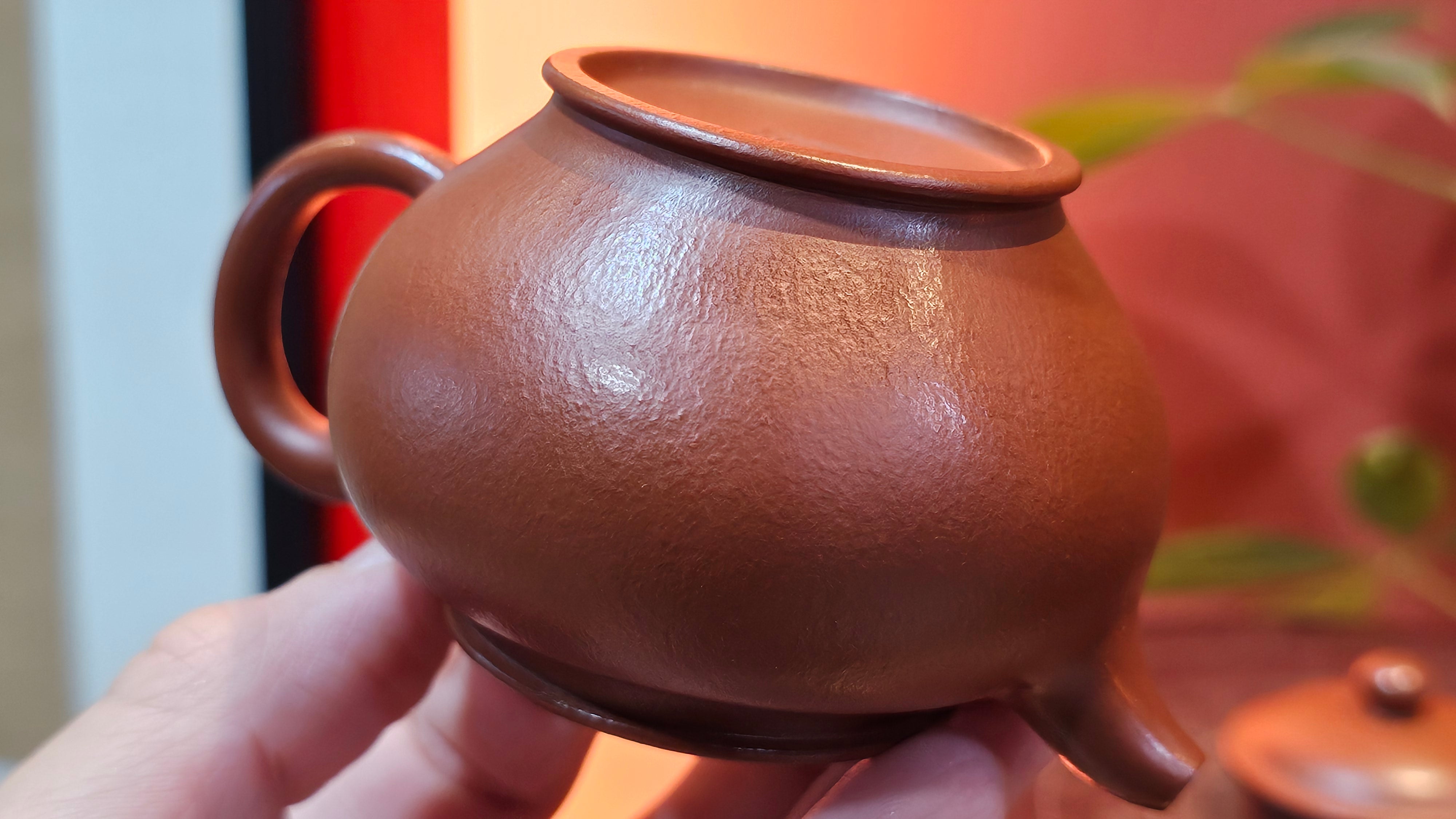 Duo Zhi 掇只, 120.7ml, Xiao Mei Yao Zhu Ni 小煤窑朱泥, by our Collaborative Craftsman Wang Xing 王兴 ~ Congratulations!to Prof Q.H., 0053hrs 19th August 2025, Hanoi! Vietnam🇻🇳.