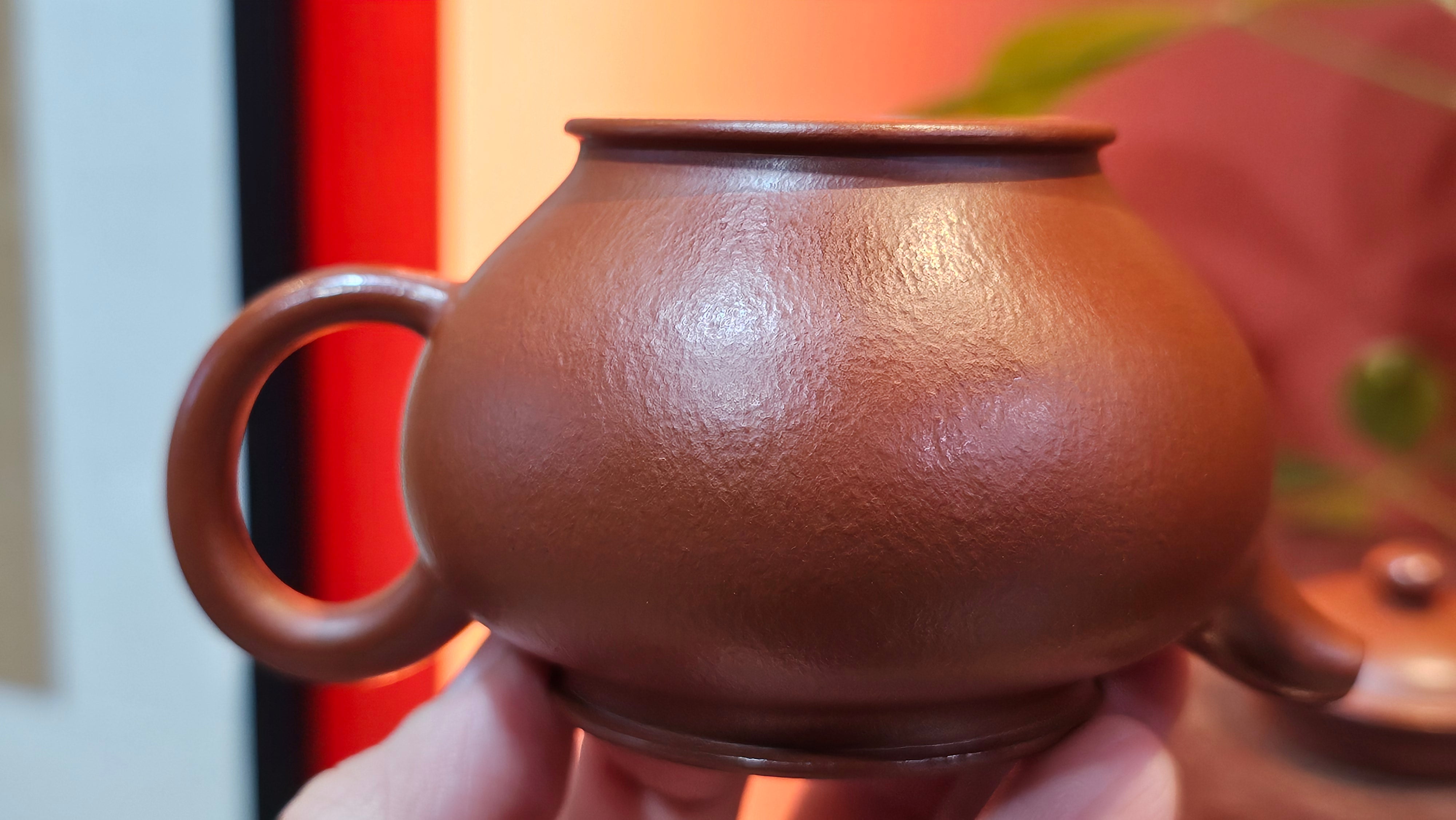 Duo Zhi 掇只, 120.7ml, Xiao Mei Yao Zhu Ni 小煤窑朱泥, by our Collaborative Craftsman Wang Xing 王兴 ~ Congratulations!to Prof Q.H., 0053hrs 19th August 2025, Hanoi! Vietnam🇻🇳.