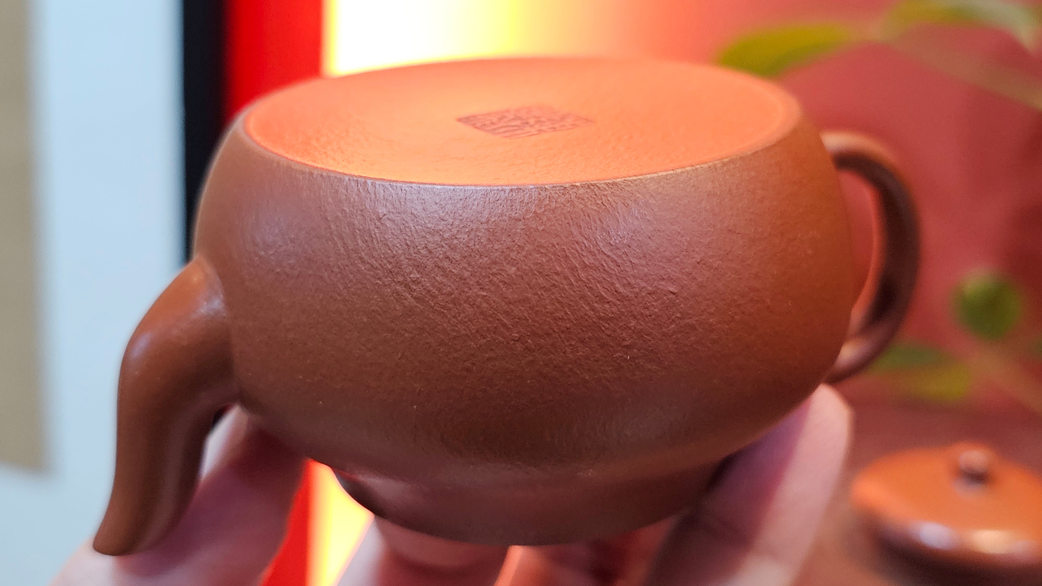 Jun De 君德, 123.4ml, Xiao Mei Yao Zhu Ni 小煤窑朱泥,  by our Collaborative Senior Craftsman Chen Yue Fei 陈跃飞 ~ Congratulations!to Mr E.C.G.! 2023hrs 13th Sept 2025! Singapore🇸🇬!