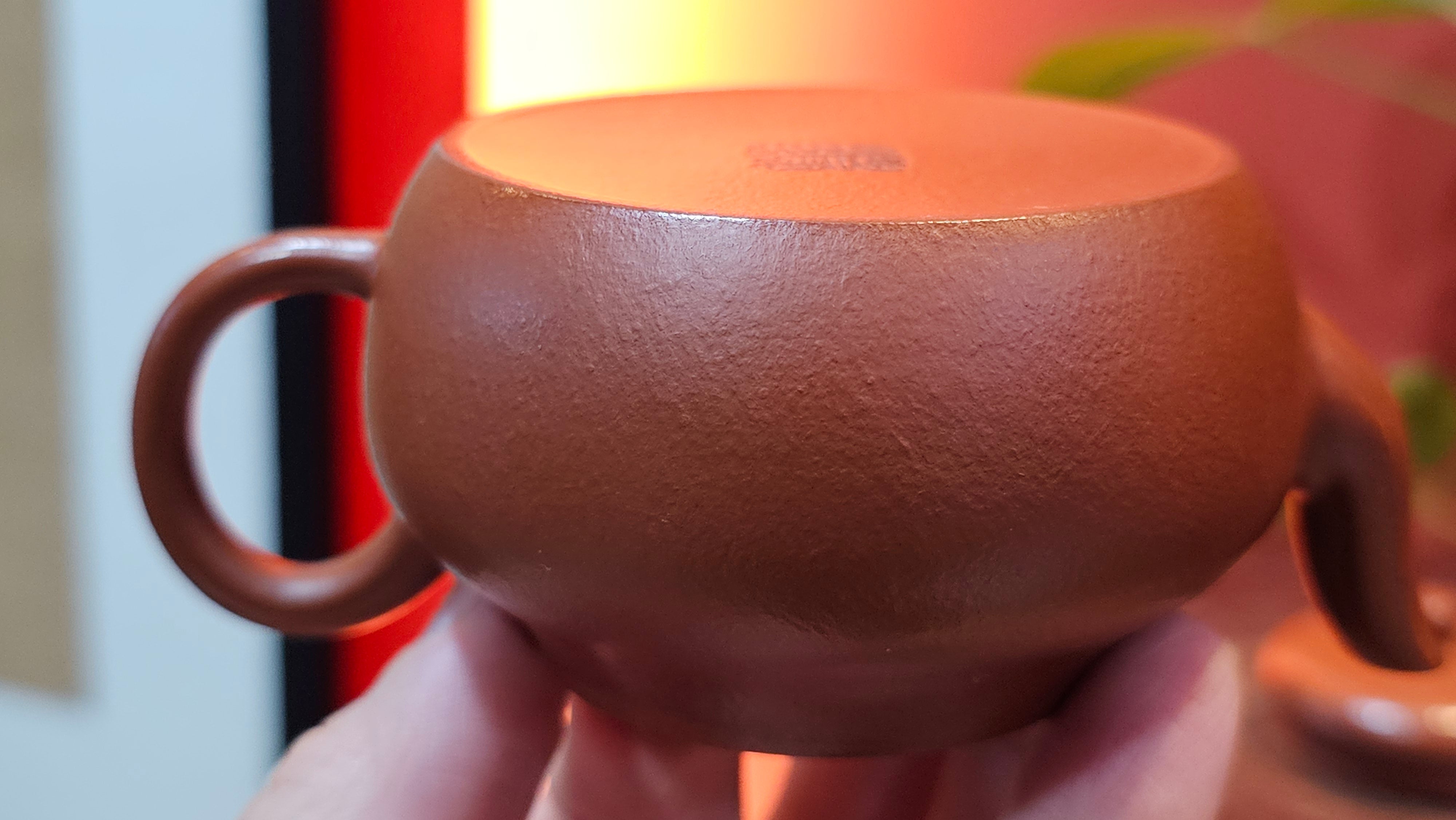 Jun De 君德, 123.4ml, Xiao Mei Yao Zhu Ni 小煤窑朱泥,  by our Collaborative Senior Craftsman Chen Yue Fei 陈跃飞 ~ Congratulations!to Mr E.C.G.! 2023hrs 13th Sept 2025! Singapore🇸🇬!