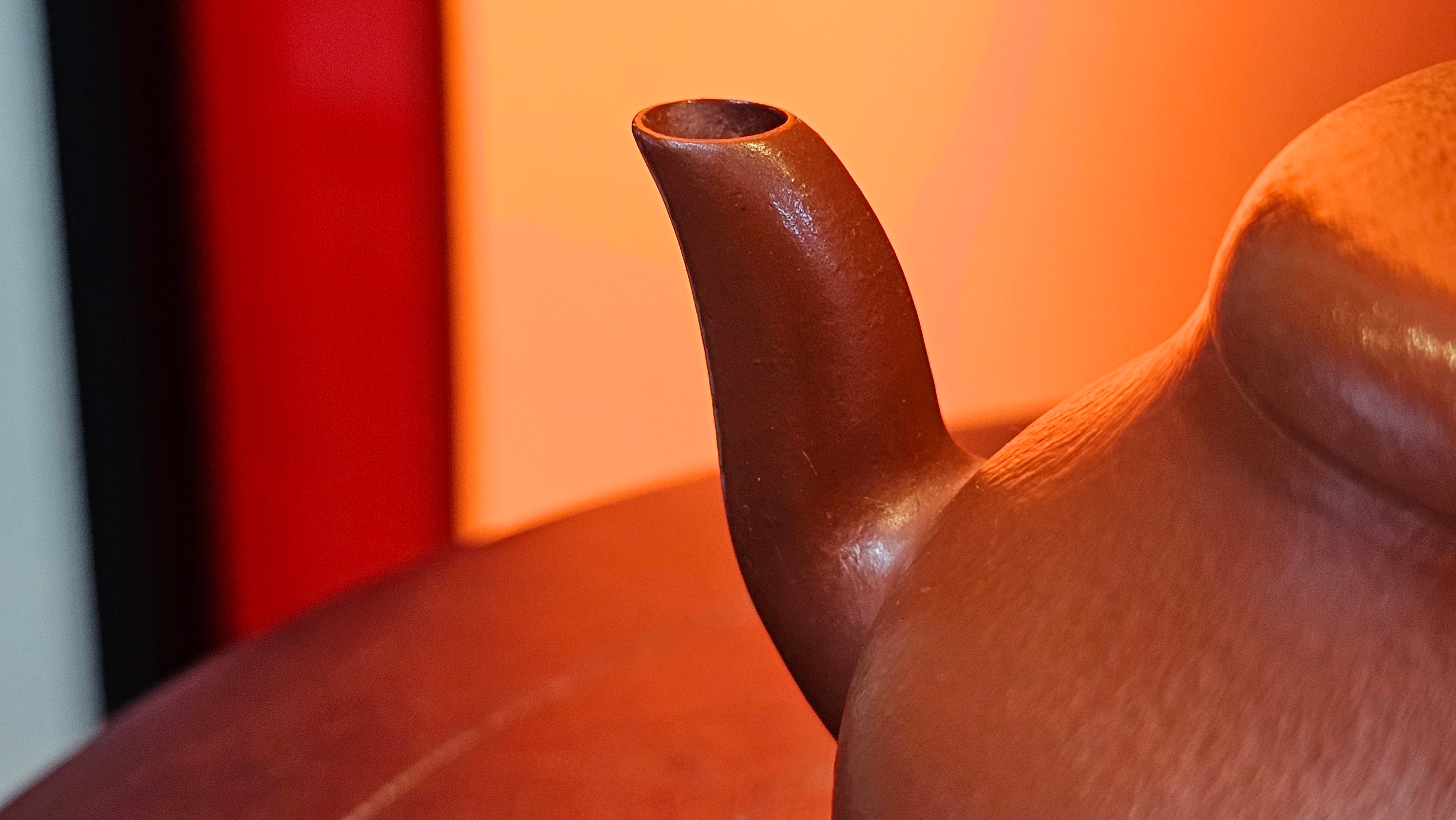 Jun De 君德, 123.4ml, Xiao Mei Yao Zhu Ni 小煤窑朱泥,  by our Collaborative Senior Craftsman Chen Yue Fei 陈跃飞 ~ Congratulations!to Mr E.C.G.! 2023hrs 13th Sept 2025! Singapore🇸🇬!