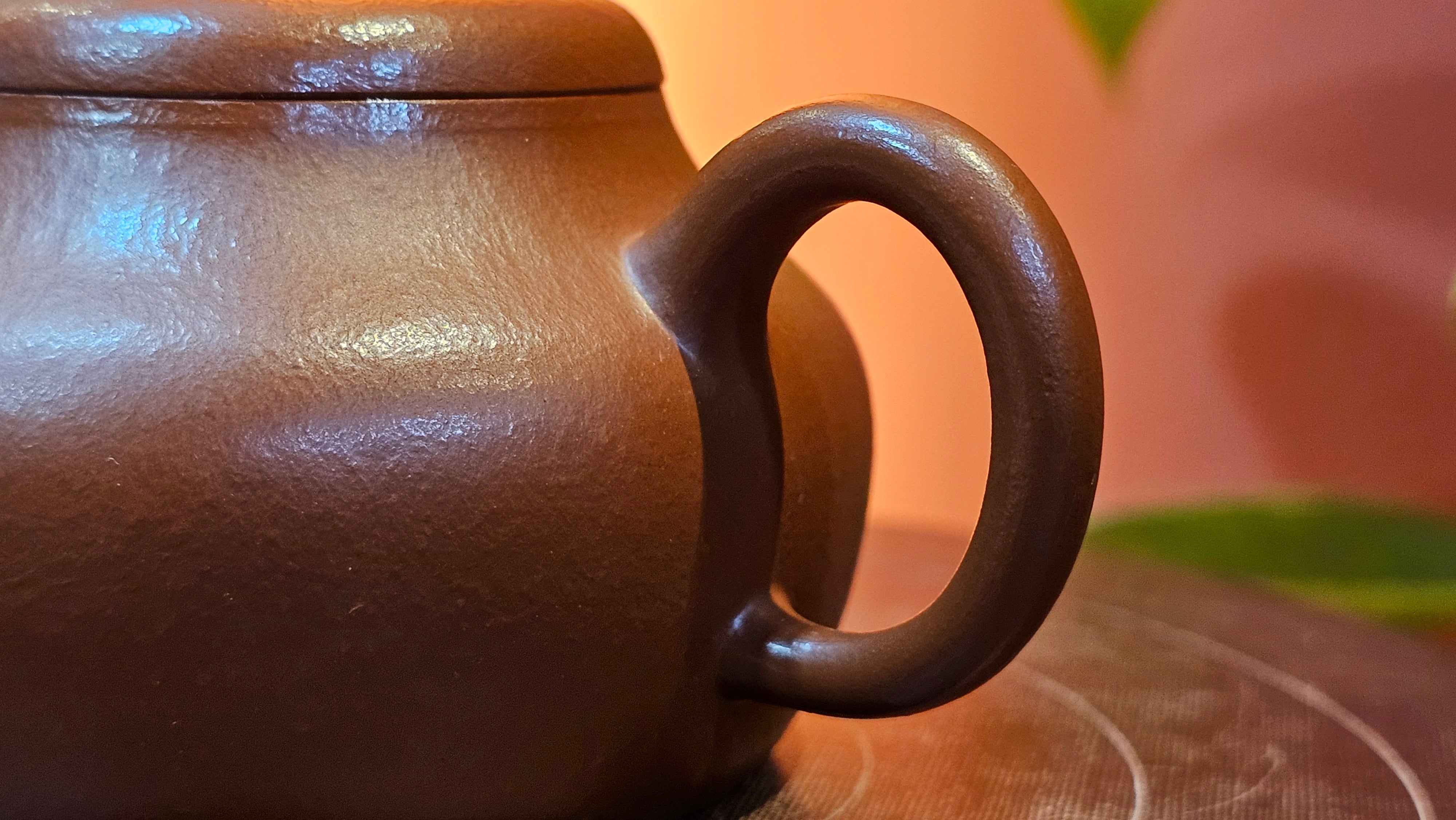 Jun De 君德, 123.4ml, Xiao Mei Yao Zhu Ni 小煤窑朱泥,  by our Collaborative Senior Craftsman Chen Yue Fei 陈跃飞 ~ Congratulations!to Mr E.C.G.! 2023hrs 13th Sept 2025! Singapore🇸🇬!