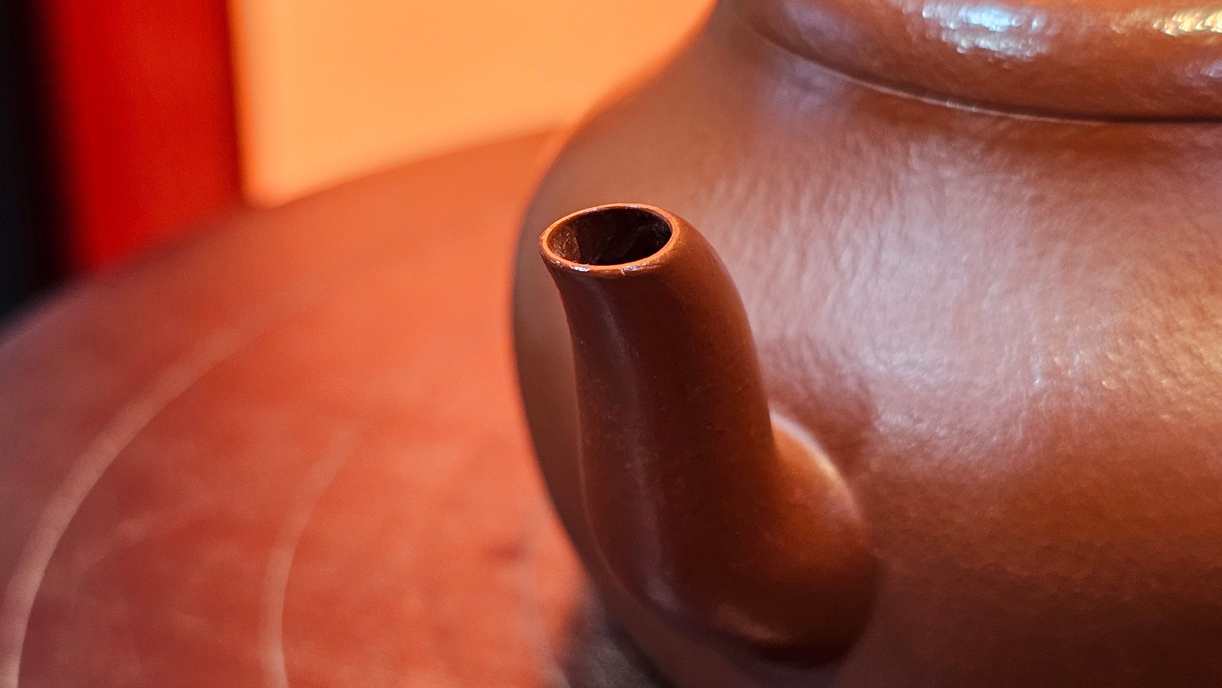 Jun De 君德, 123.4ml, Xiao Mei Yao Zhu Ni 小煤窑朱泥,  by our Collaborative Senior Craftsman Chen Yue Fei 陈跃飞 ~ Congratulations!to Mr E.C.G.! 2023hrs 13th Sept 2025! Singapore🇸🇬!