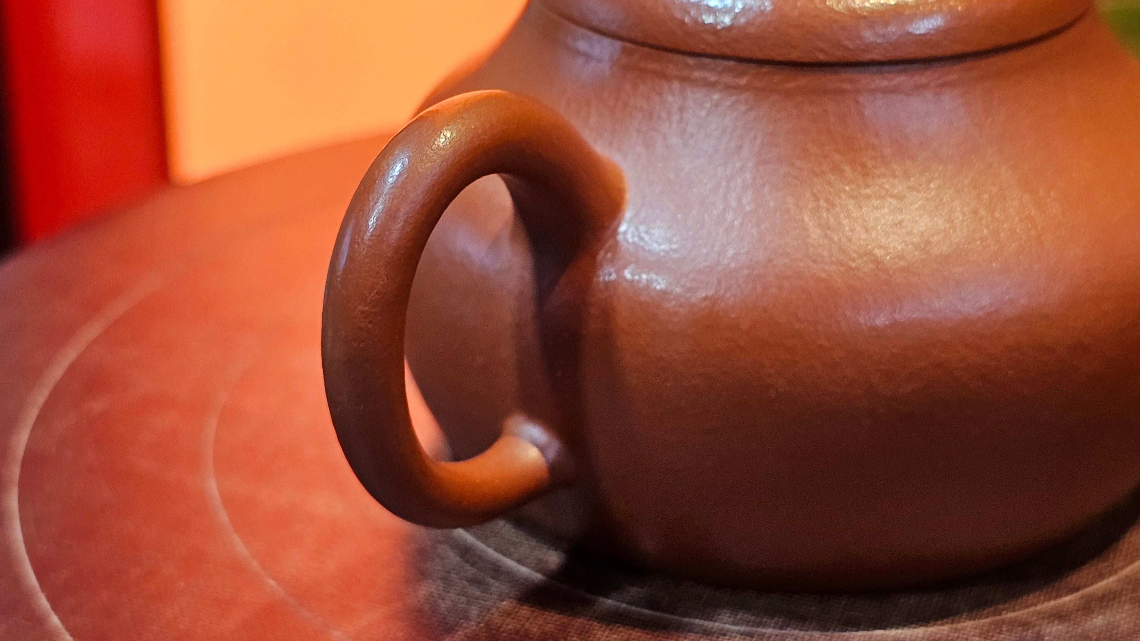 Jun De 君德, 123.4ml, Xiao Mei Yao Zhu Ni 小煤窑朱泥,  by our Collaborative Senior Craftsman Chen Yue Fei 陈跃飞 ~ Congratulations!to Mr E.C.G.! 2023hrs 13th Sept 2025! Singapore🇸🇬!