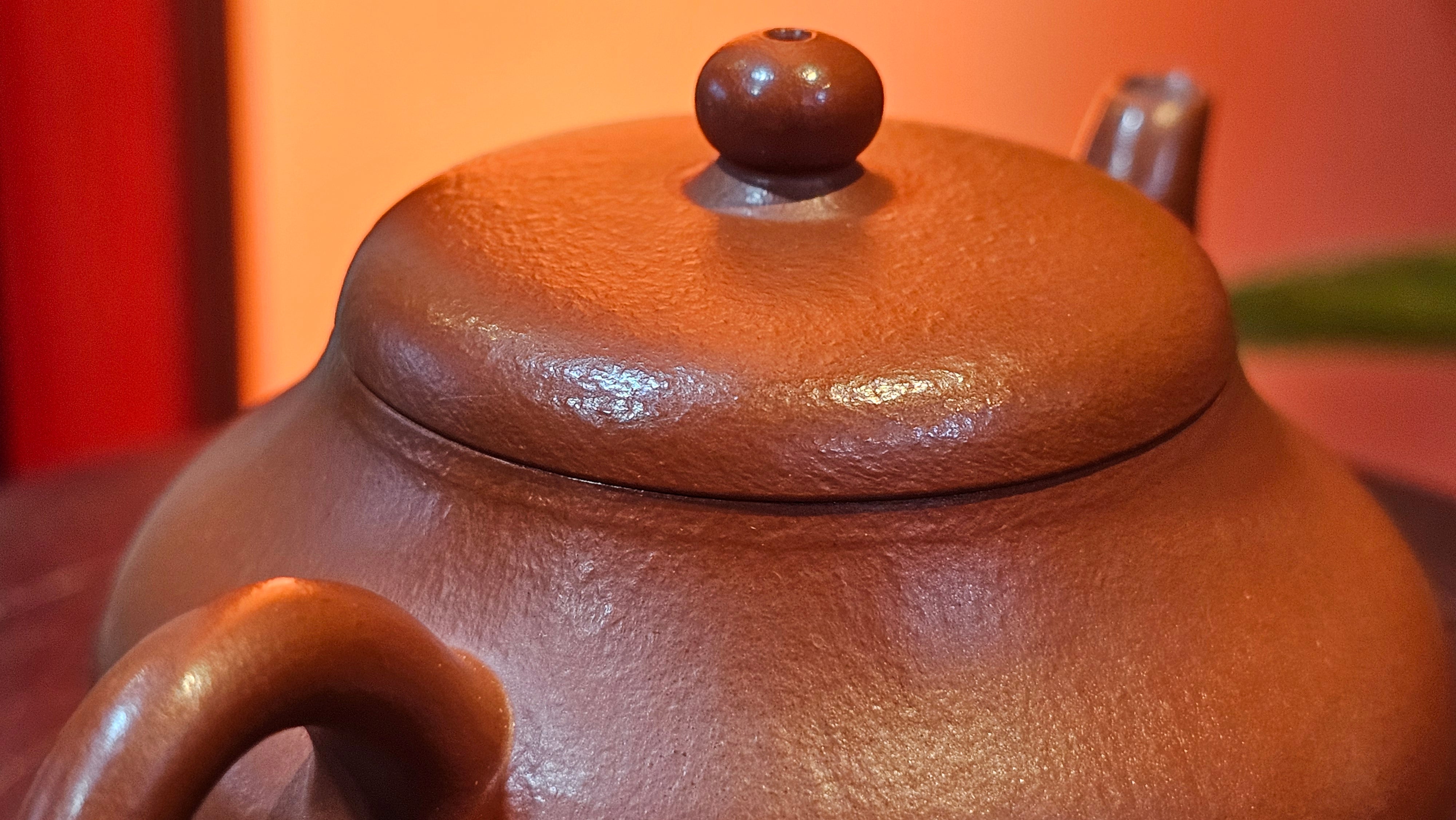 Jun De 君德, 123.4ml, Xiao Mei Yao Zhu Ni 小煤窑朱泥,  by our Collaborative Senior Craftsman Chen Yue Fei 陈跃飞 ~ Congratulations!to Mr E.C.G.! 2023hrs 13th Sept 2025! Singapore🇸🇬!