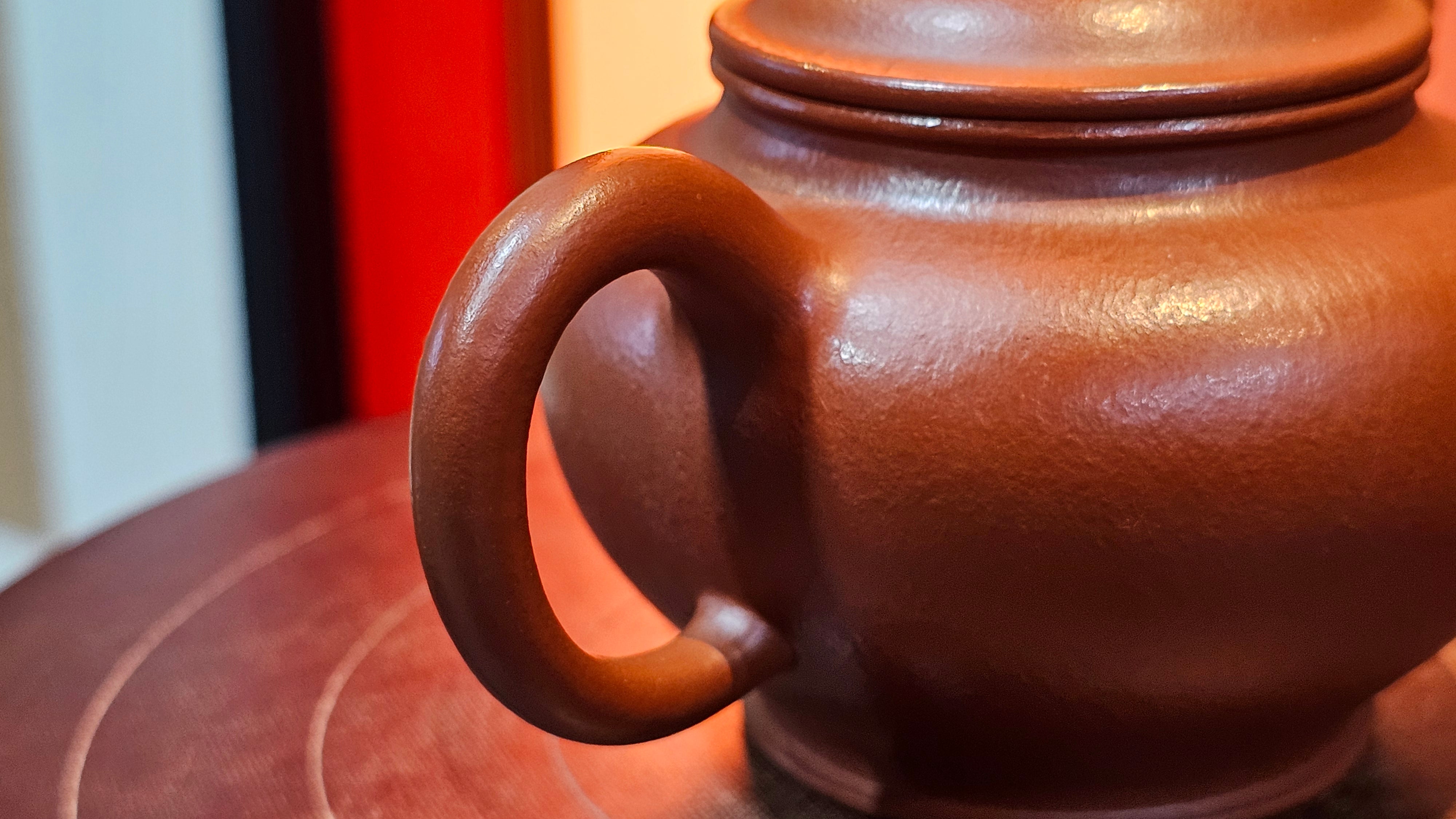 Duo Zhi 掇只, 120.7ml, Xiao Mei Yao Zhu Ni 小煤窑朱泥, by our Collaborative Craftsman Wang Xing 王兴 ~ Congratulations!to Prof Q.H., 0053hrs 19th August 2025, Hanoi! Vietnam🇻🇳.