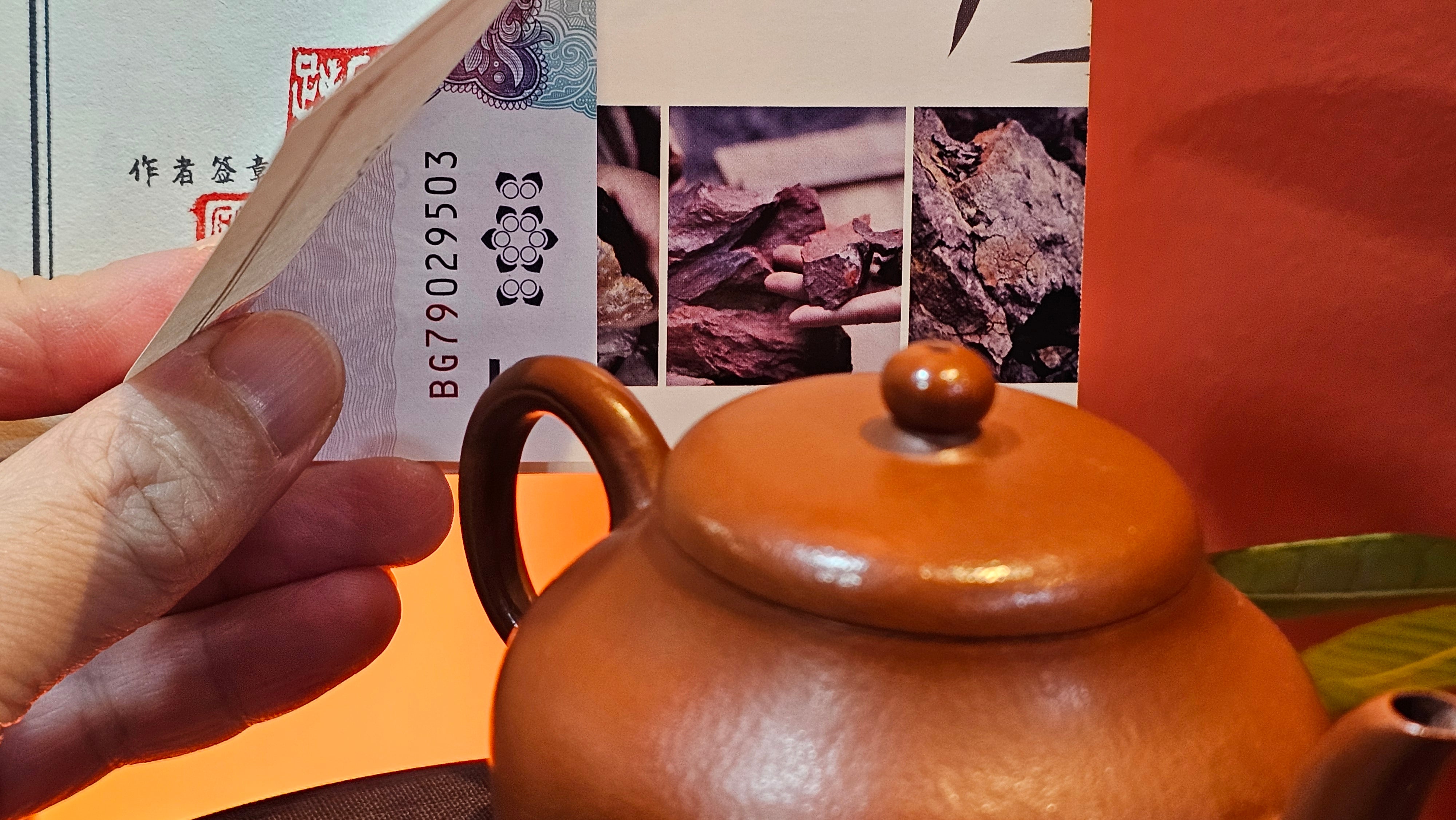 Jun De 君德, 123.4ml, Xiao Mei Yao Zhu Ni 小煤窑朱泥,  by our Collaborative Senior Craftsman Chen Yue Fei 陈跃飞 ~ Congratulations!to Mr E.C.G.! 2023hrs 13th Sept 2025! Singapore🇸🇬!