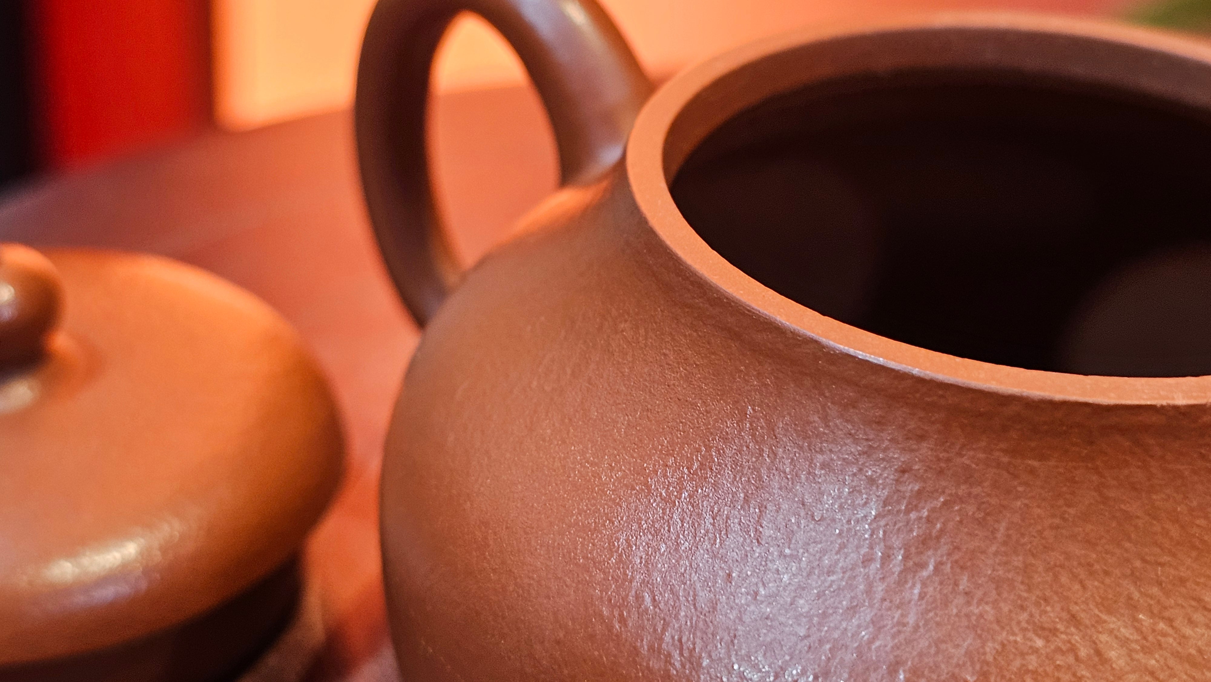 Jun De 君德, 123.4ml, Xiao Mei Yao Zhu Ni 小煤窑朱泥,  by our Collaborative Senior Craftsman Chen Yue Fei 陈跃飞 ~ Congratulations!to Mr E.C.G.! 2023hrs 13th Sept 2025! Singapore🇸🇬!