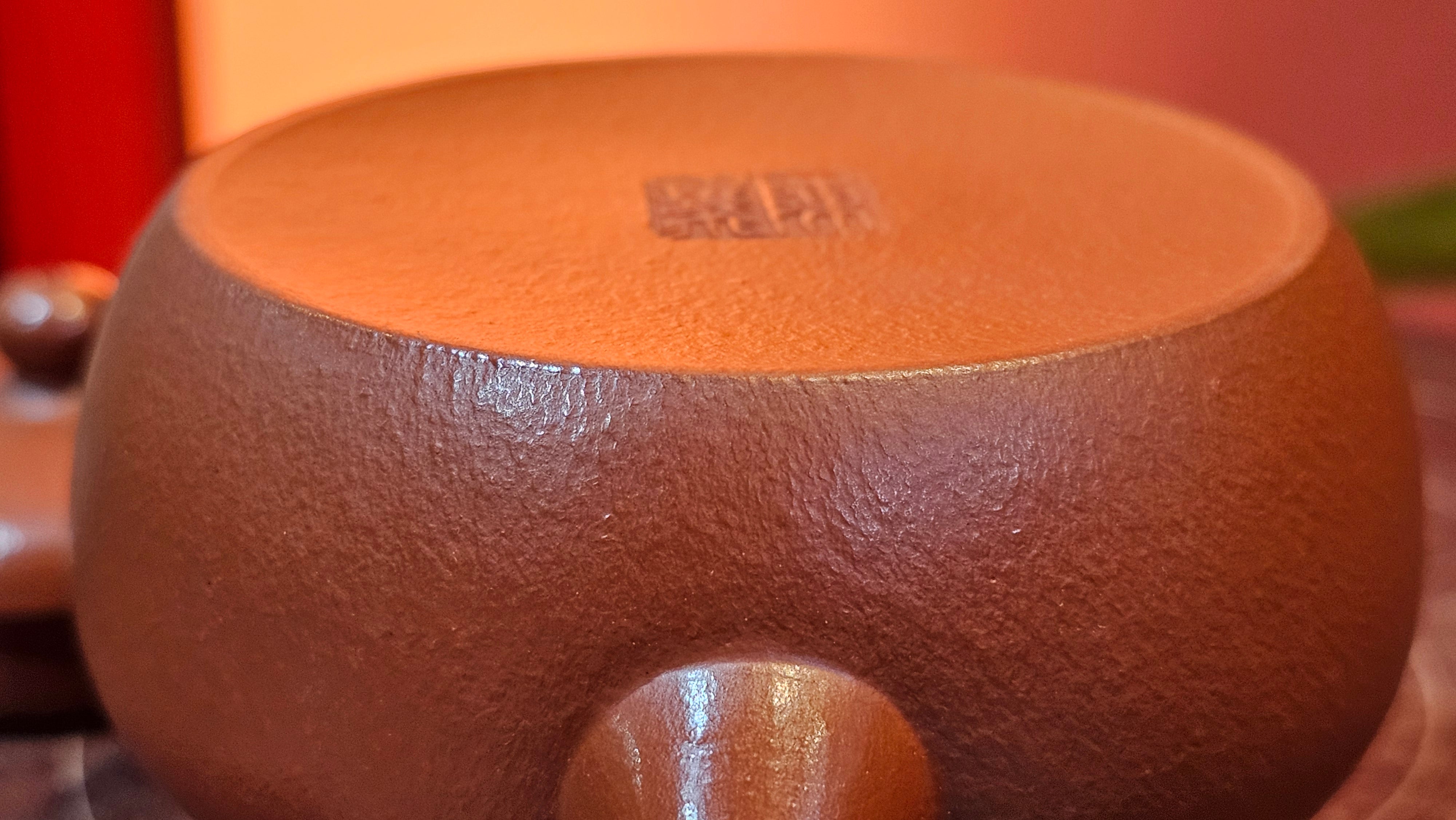 Jun De 君德, 123.4ml, Xiao Mei Yao Zhu Ni 小煤窑朱泥,  by our Collaborative Senior Craftsman Chen Yue Fei 陈跃飞 ~ Congratulations!to Mr E.C.G.! 2023hrs 13th Sept 2025! Singapore🇸🇬!