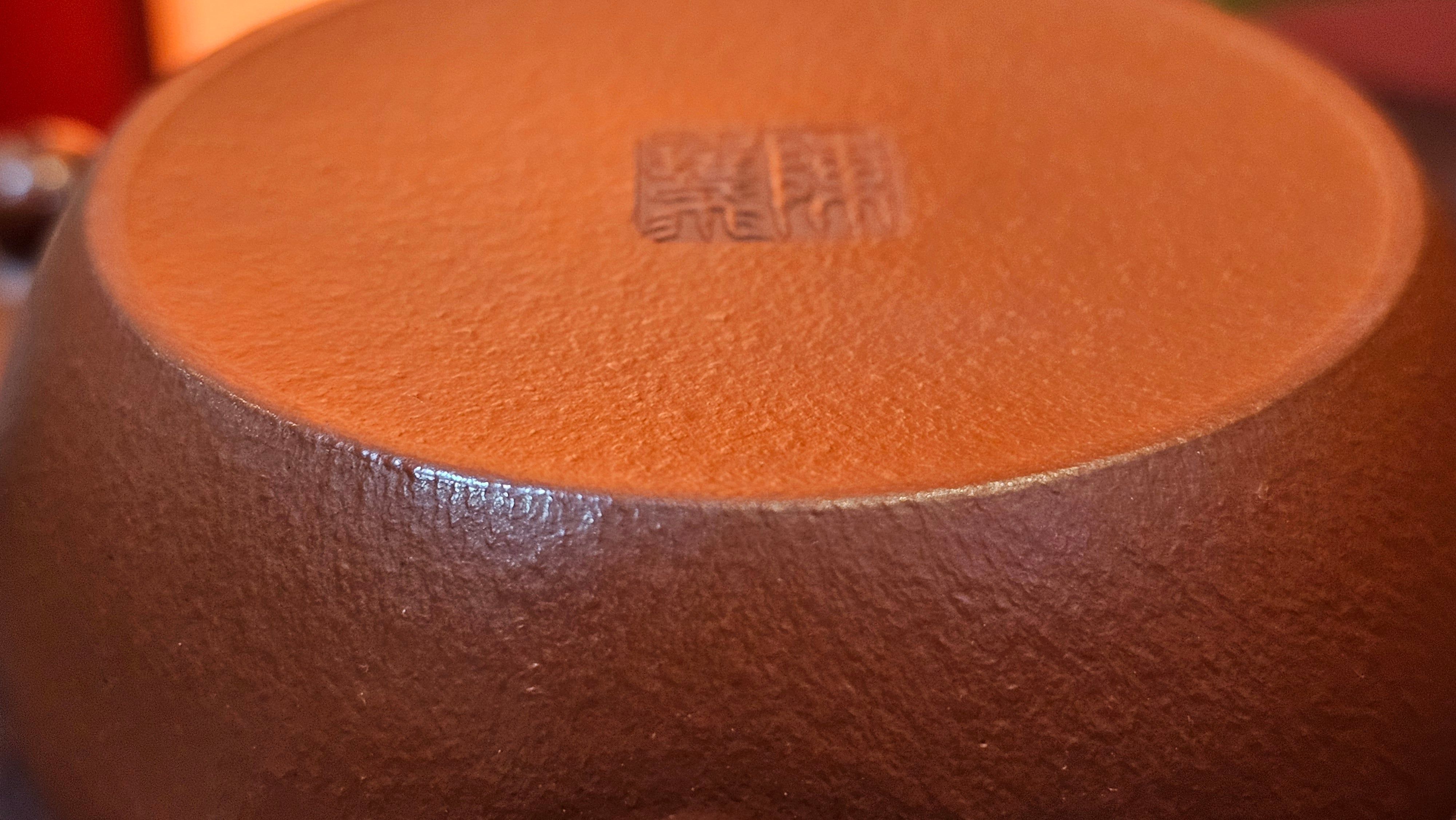 Jun De 君德, 123.4ml, Xiao Mei Yao Zhu Ni 小煤窑朱泥,  by our Collaborative Senior Craftsman Chen Yue Fei 陈跃飞 ~ Congratulations!to Mr E.C.G.! 2023hrs 13th Sept 2025! Singapore🇸🇬!