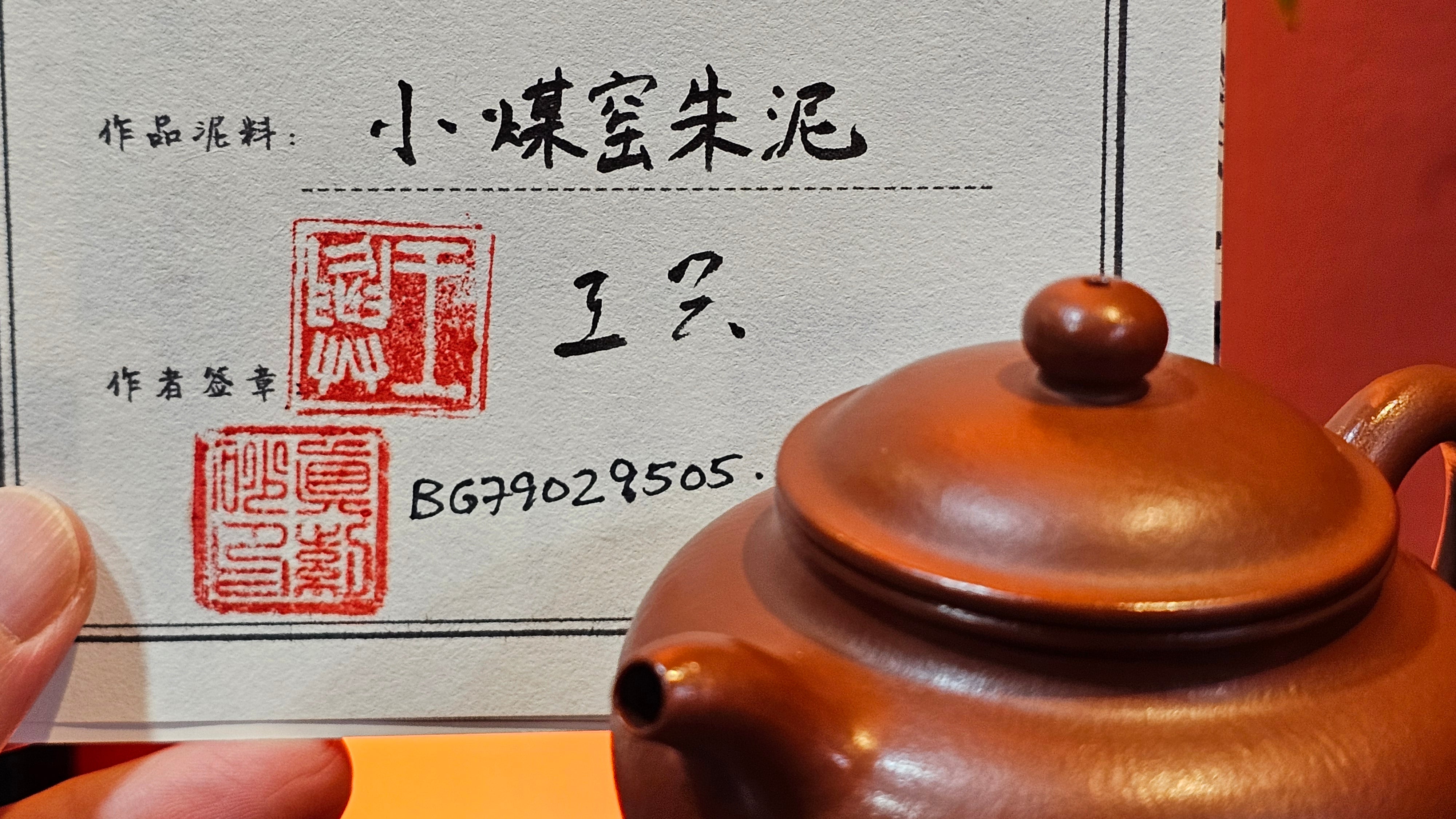 Duo Zhi 掇只, 120.7ml, Xiao Mei Yao Zhu Ni 小煤窑朱泥, by our Collaborative Craftsman Wang Xing 王兴 ~ Congratulations!to Prof Q.H., 0053hrs 19th August 2025, Hanoi! Vietnam🇻🇳.