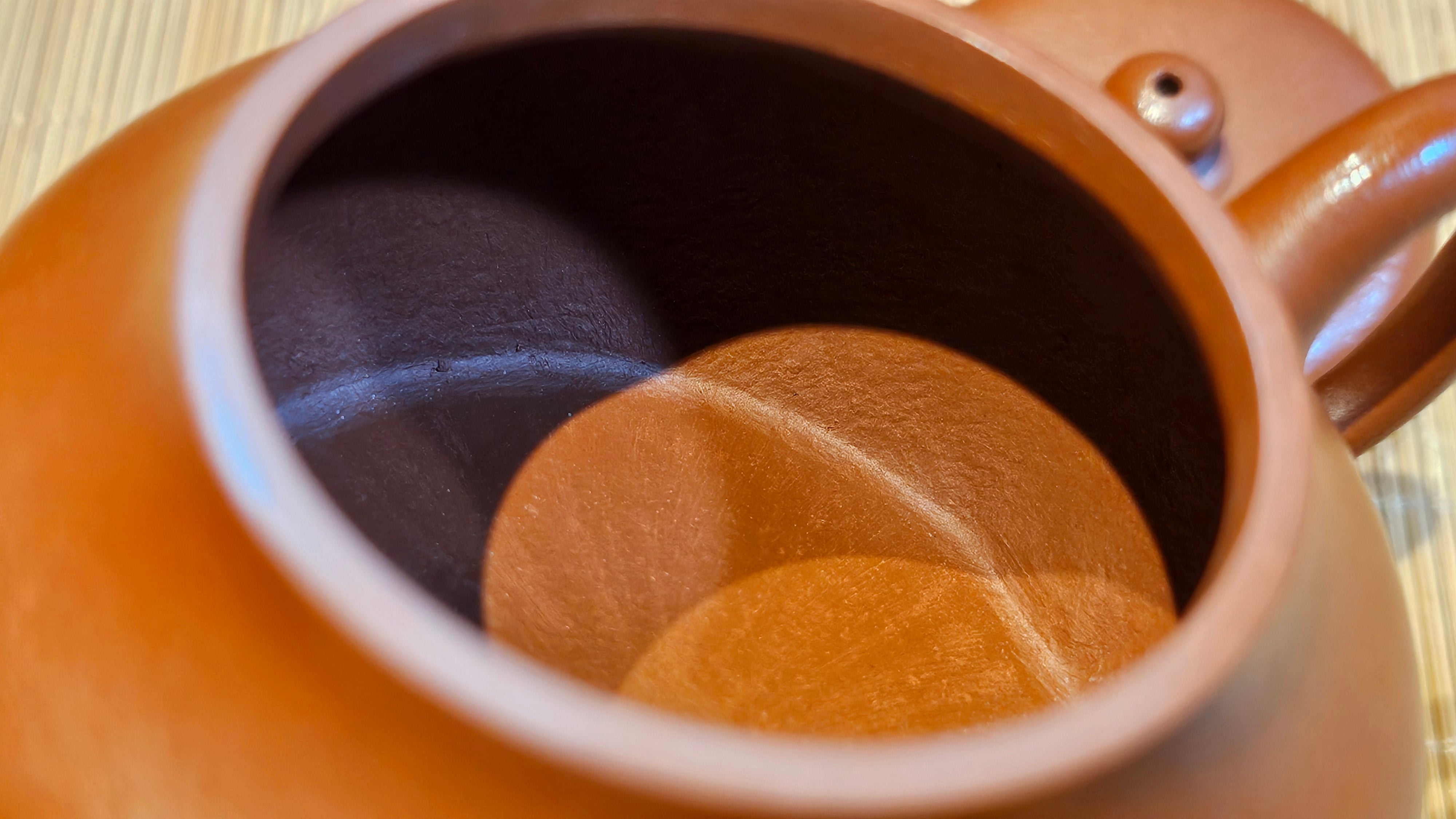 Jun De 君德, 123.4ml, Xiao Mei Yao Zhu Ni 小煤窑朱泥,  by our Collaborative Senior Craftsman Chen Yue Fei 陈跃飞 ~ Congratulations!to Mr E.C.G.! 2023hrs 13th Sept 2025! Singapore🇸🇬!