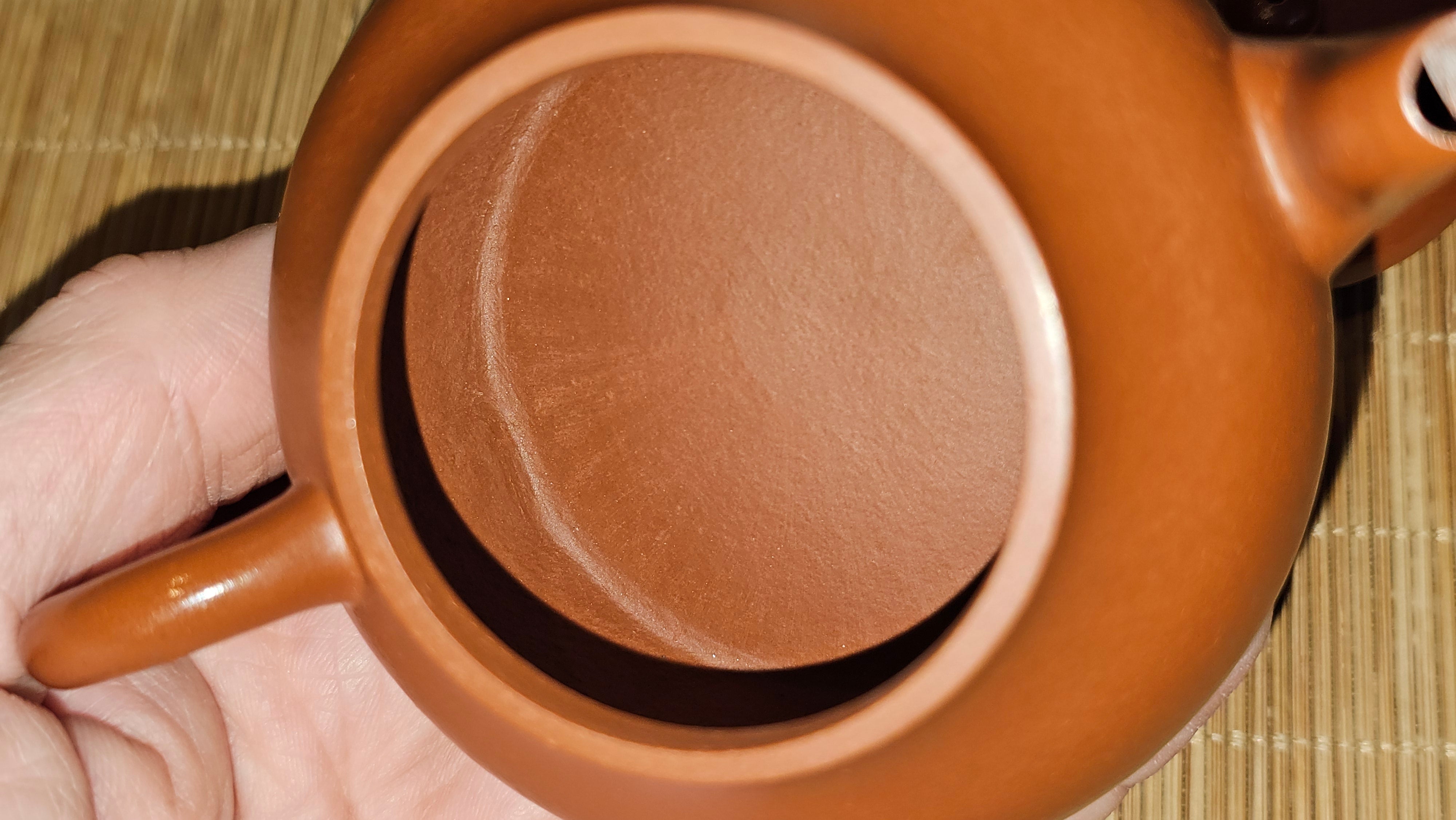 Jun De 君德, 123.4ml, Xiao Mei Yao Zhu Ni 小煤窑朱泥,  by our Collaborative Senior Craftsman Chen Yue Fei 陈跃飞 ~ Congratulations!to Mr E.C.G.! 2023hrs 13th Sept 2025! Singapore🇸🇬!