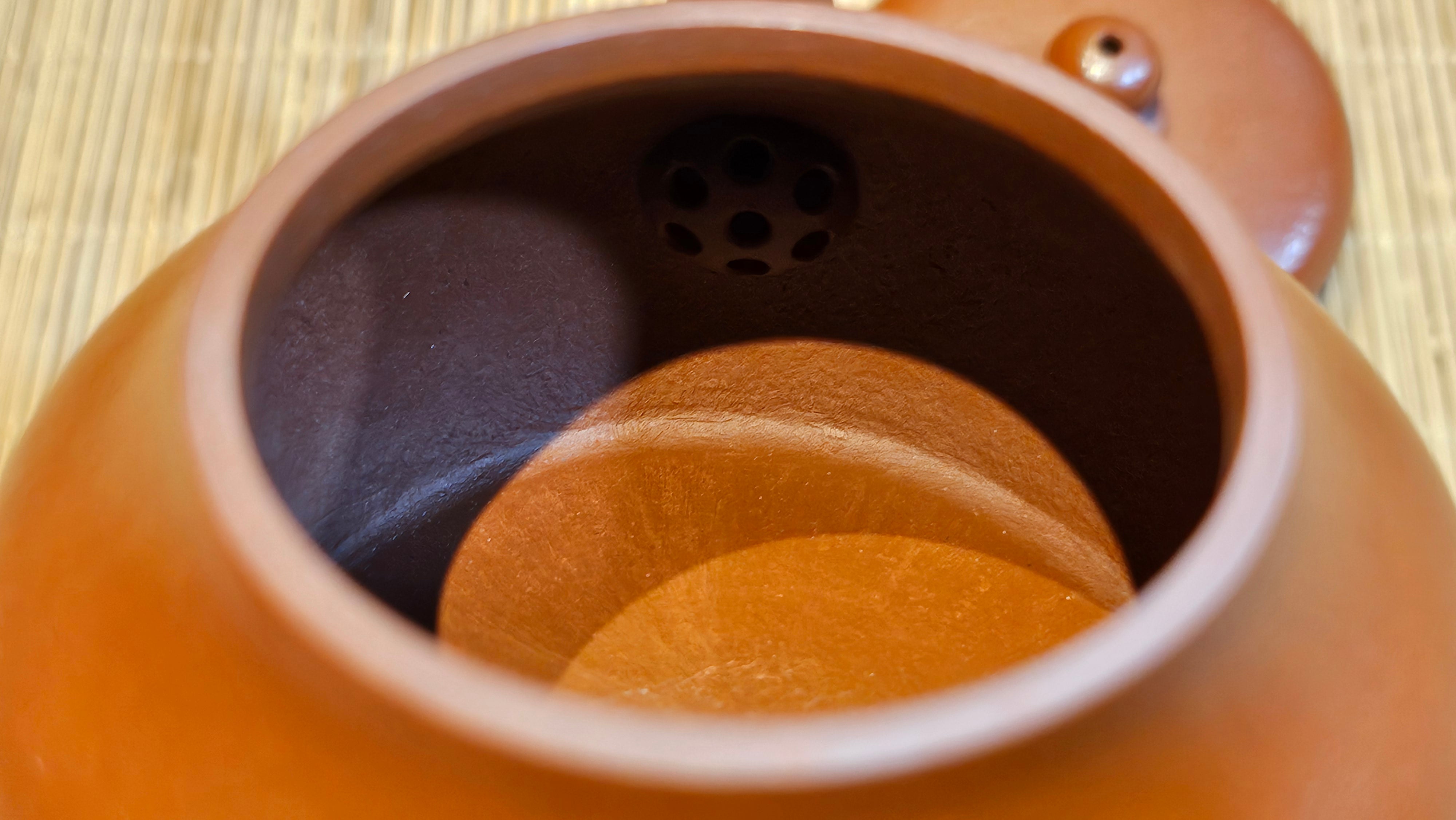 Jun De 君德, 123.4ml, Xiao Mei Yao Zhu Ni 小煤窑朱泥,  by our Collaborative Senior Craftsman Chen Yue Fei 陈跃飞 ~ Congratulations!to Mr E.C.G.! 2023hrs 13th Sept 2025! Singapore🇸🇬!