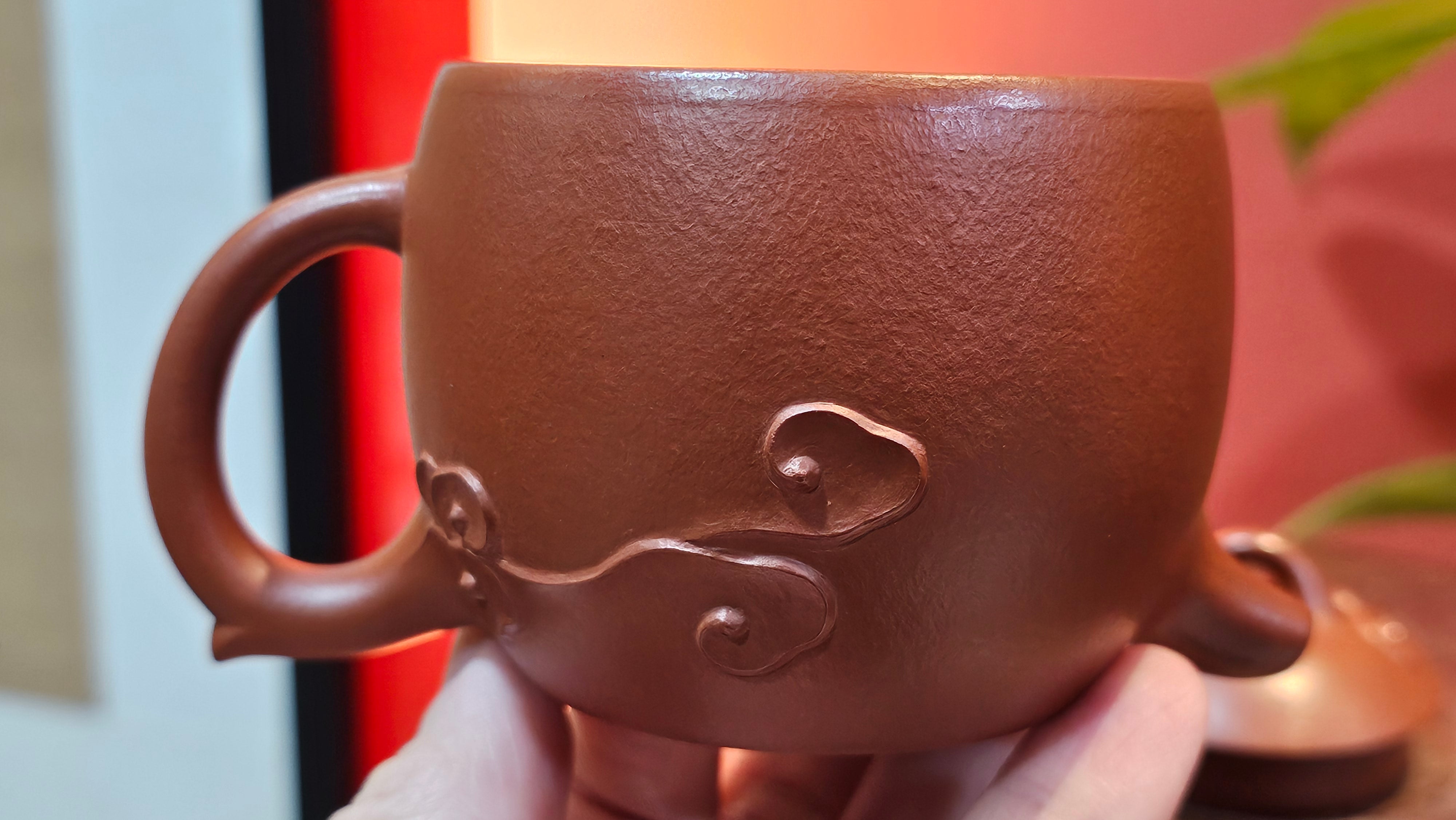 Qin Quan 秦权, with Oriental Clouds Embellishments 云朵贴花工艺, 193.3ml, Xiao Mei Yao Zhu Ni , by Craftsman Chen Yue Fei 陈跃飞 ~!Congratulations to Ms N.C., 0128hrs 22nd August 2025! Los Baños, The Philippines🇵🇭!