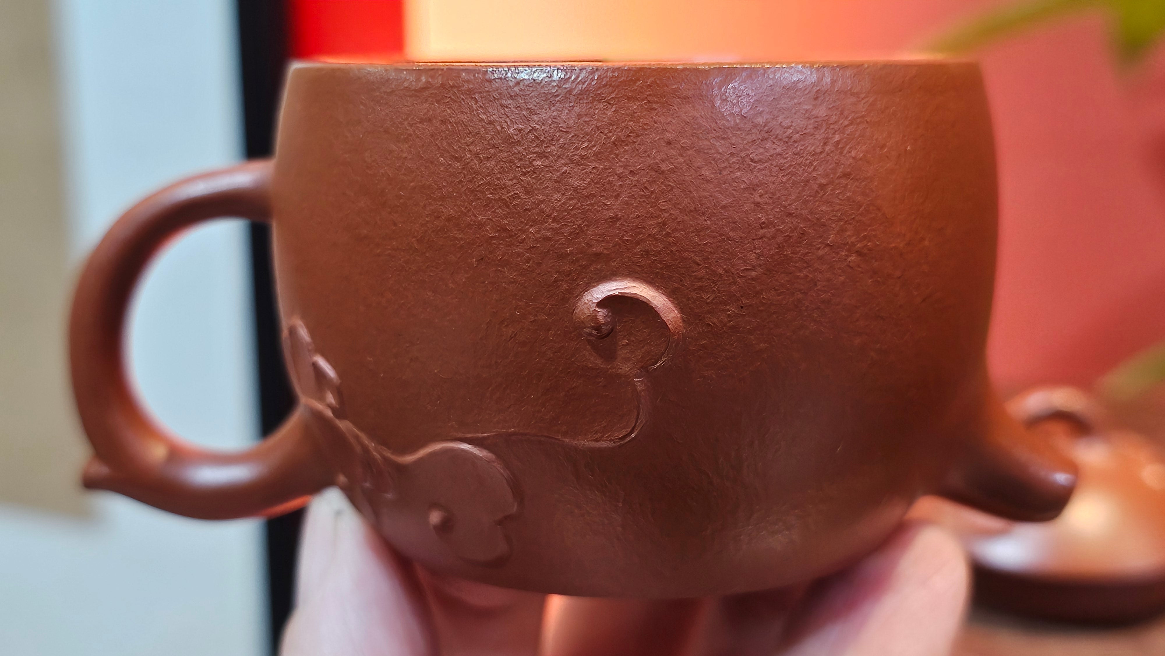 Mini! Qin Quan 秦权, with Oriental Clouds Embellishments 云朵贴花工艺, 111.2ml, Xiao Mei Yao Zhu Ni , by Craftsman Chen Yue Fei 陈跃飞 ~ Congratulations to Mr T.A.! 1131hrs 20th August 2025! Samorin, Slovakia🇸🇰!