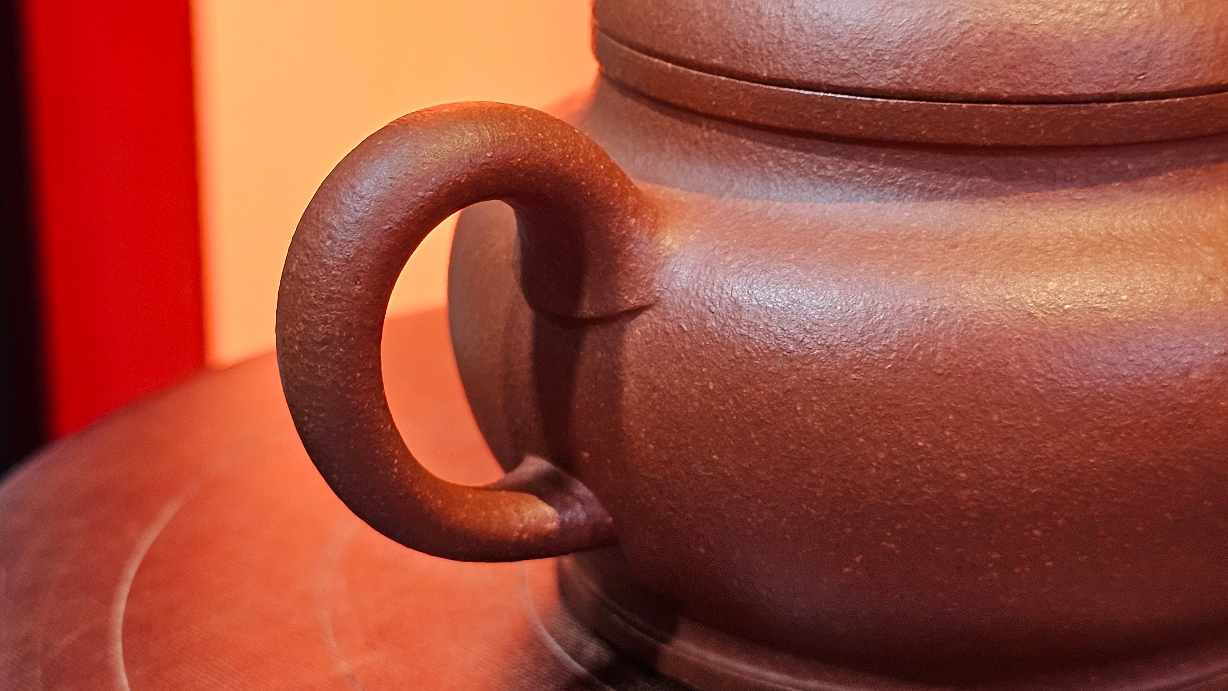 Song Jin Hu《颂金壶》, 156.5ml, Hong Jiang Po Ni 红降坡泥, by Craftsman Chen Gui Zhi 陈桂枝。(Red JiangPoNi rarer than Yellow JiangPoNi, XiaoMeiYao & ZhaoZhuang ZhuNi) ~!Congratulations to Ms A.R.! 0926hrs 19th Sept 2025, Ipswich! U.K.🇬🇧.