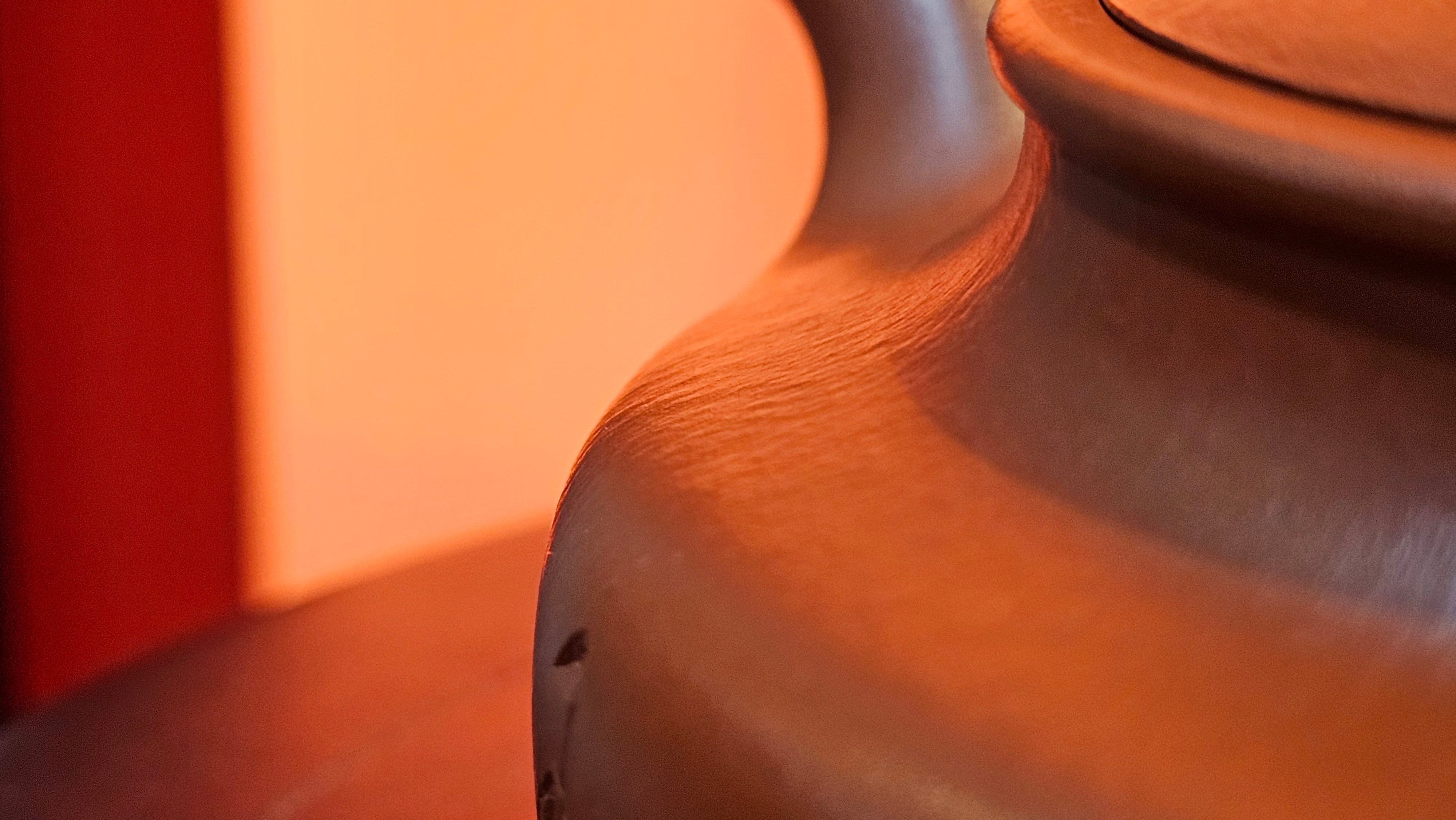 Hua Ting 华庭, 203.8ml (complex, large: 14cm long, 10cm wide), Xiao Mei Yao Zhu Ni 小煤窑朱泥,  by Craftsman Chen Yue Fei 陈跃飞, Engraving by Craftsman Yi De Shu 一德书 ~ Congratulations to Mr T.M.! 1229hrs 11th Sept 2025, Casper, WY!