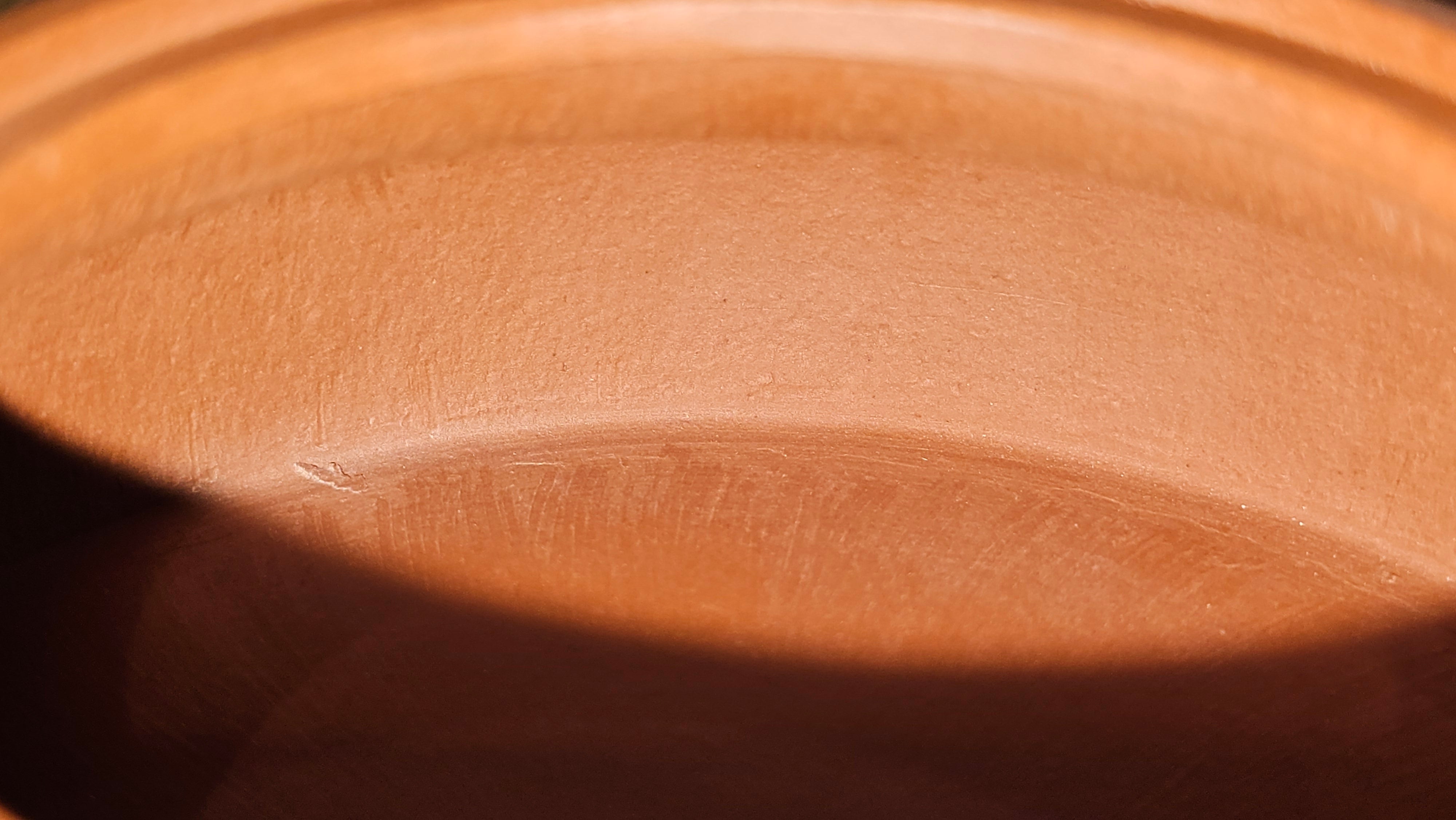 Hua Ting 华庭, 203.8ml (complex, large: 14cm long, 10cm wide), Xiao Mei Yao Zhu Ni 小煤窑朱泥,  by Craftsman Chen Yue Fei 陈跃飞, Engraving by Craftsman Yi De Shu 一德书 ~ Congratulations to Mr T.M.! 1229hrs 11th Sept 2025, Casper, WY!