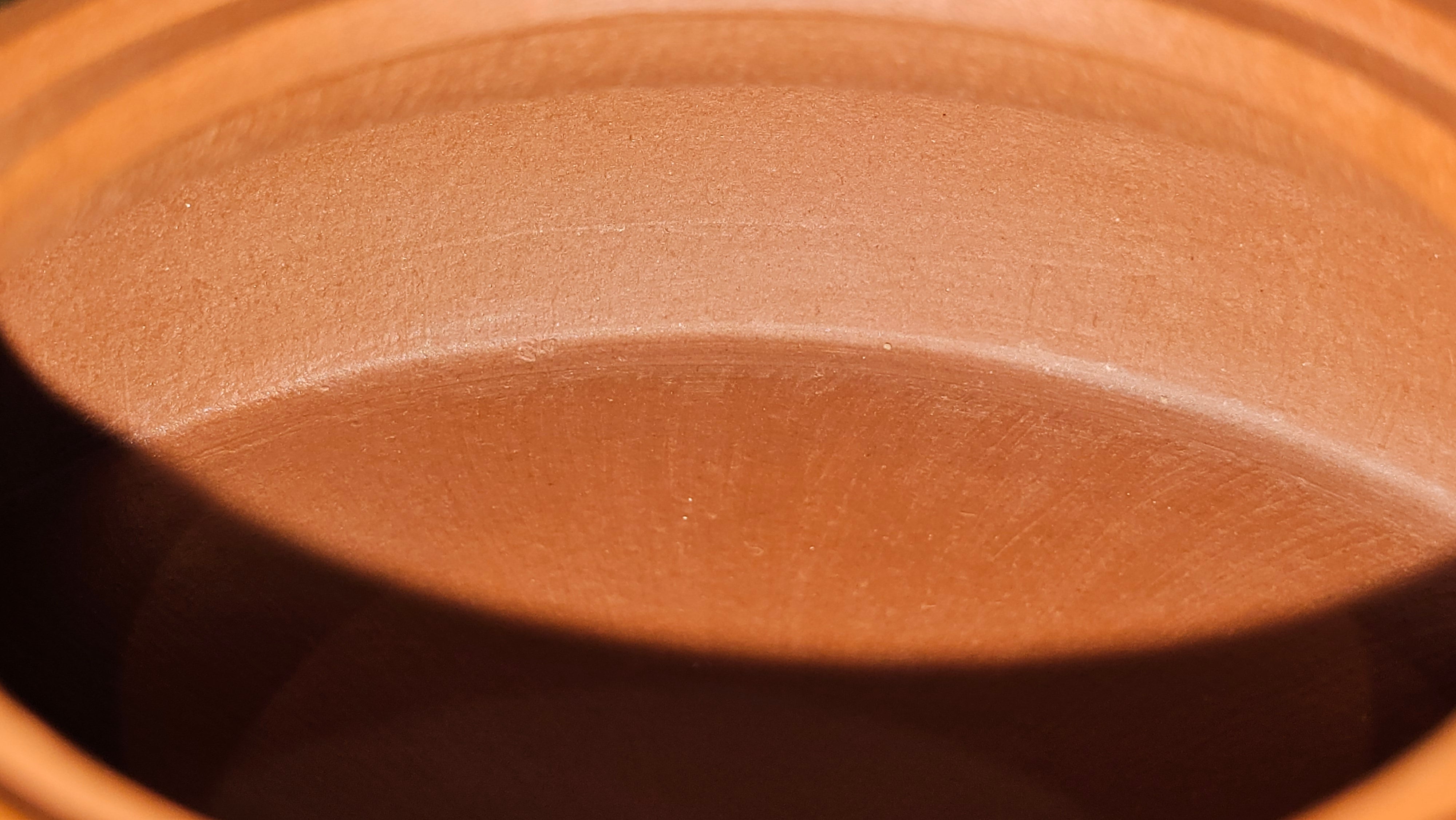 Hua Ting 华庭, 203.8ml (complex, large: 14cm long, 10cm wide), Xiao Mei Yao Zhu Ni 小煤窑朱泥,  by Craftsman Chen Yue Fei 陈跃飞, Engraving by Craftsman Yi De Shu 一德书 ~ Congratulations to Mr T.M.! 1229hrs 11th Sept 2025, Casper, WY!