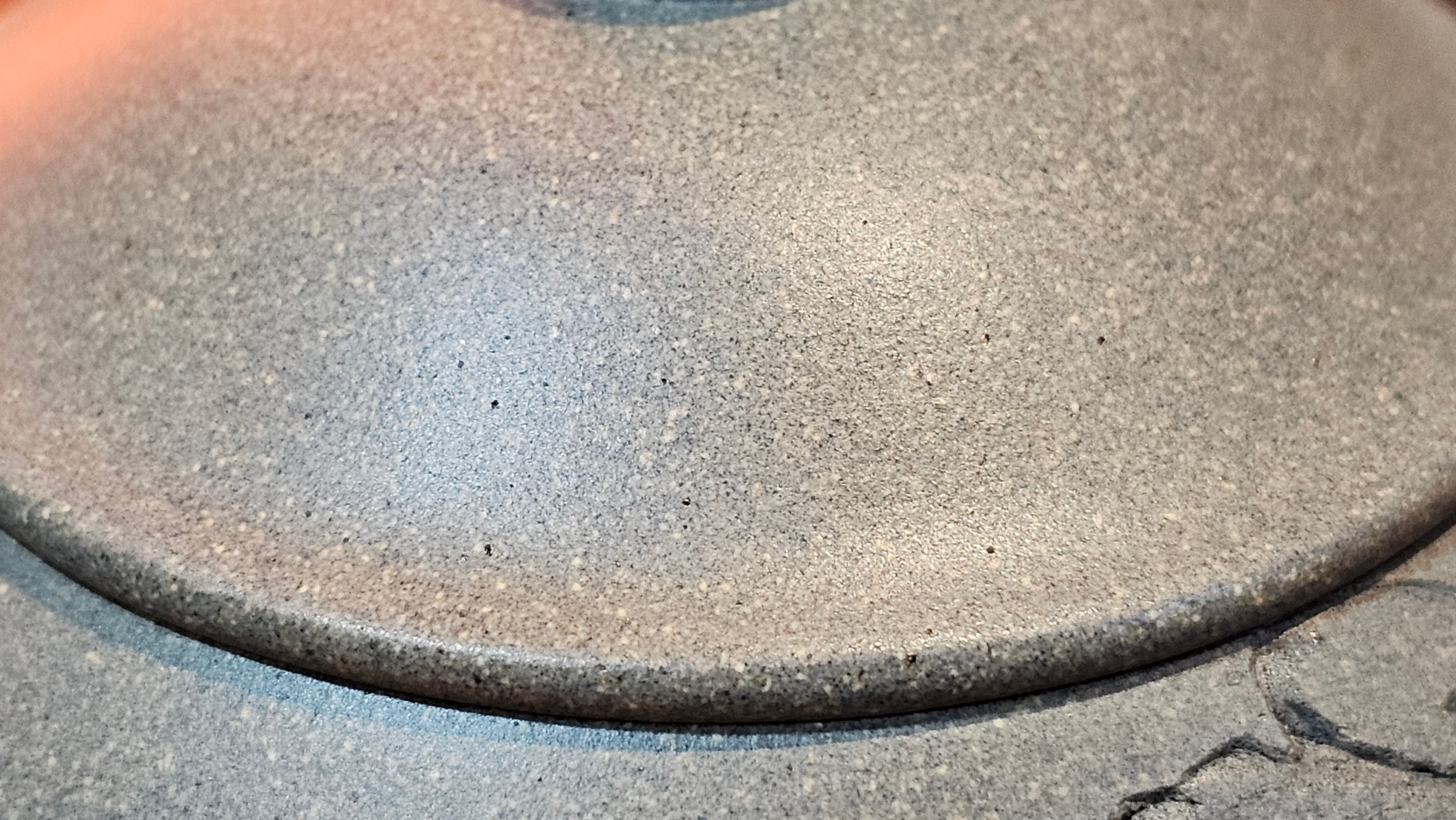 Ban Yue Hu《半月壶》~ "Half Moon Pot", 138.3ml, Qing Hui Duan 青灰段泥, by our Craftsman Zhang Huan 张欢, "Qing Gong Tu" Engraving by Craftsman Nan Shan Lao Ren 南山老人 ~ Congrats to!Tea Sommr A.M., 2054hrs 22nd August 2025, Padua! Italy🇮🇹.