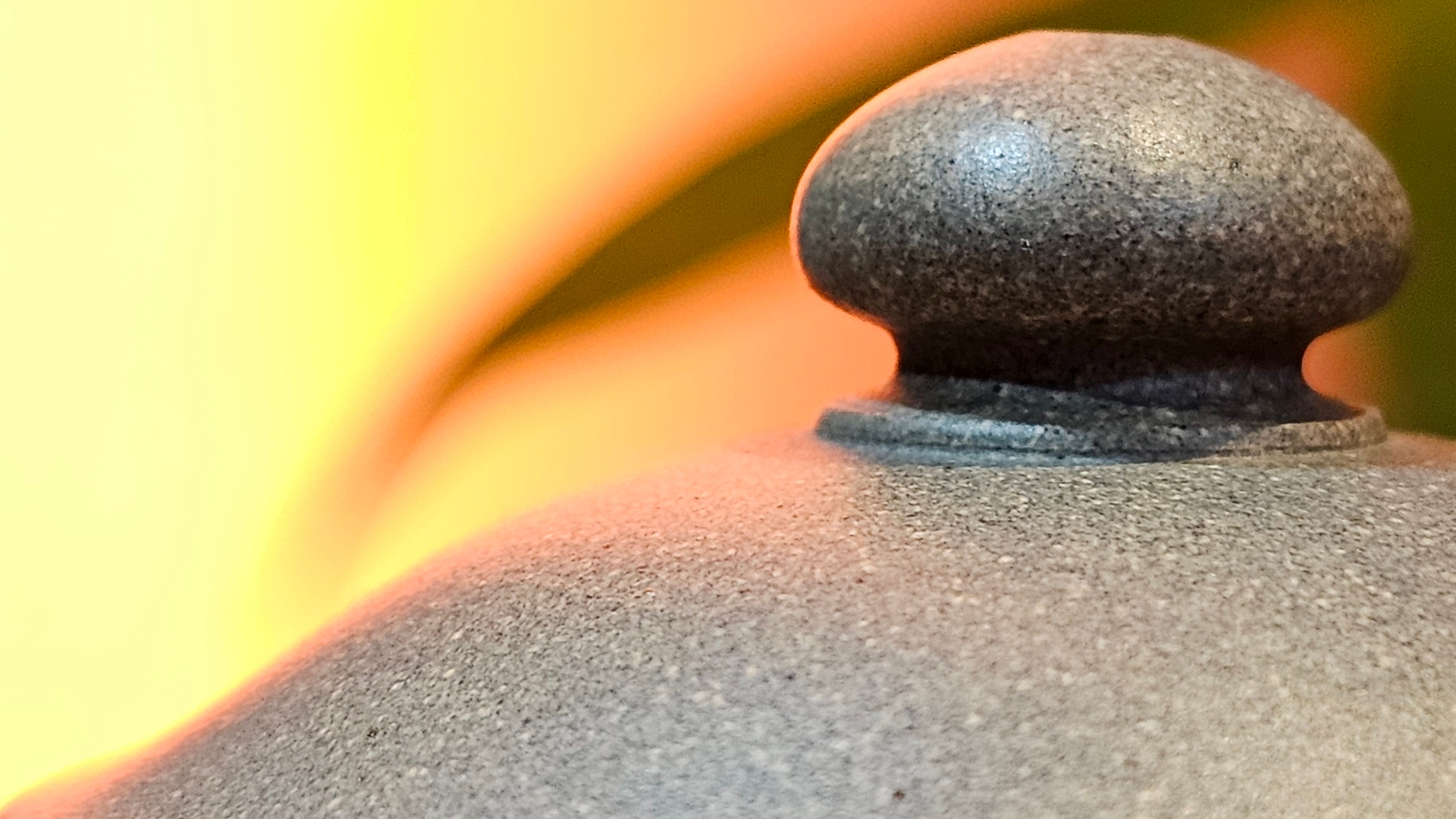 Ban Yue Hu《半月壶》~ "Half Moon Pot", 138.3ml, Qing Hui Duan 青灰段泥, by our Craftsman Zhang Huan 张欢, "Qing Gong Tu" Engraving by Craftsman Nan Shan Lao Ren 南山老人 ~ Congrats to!Tea Sommr A.M., 2054hrs 22nd August 2025, Padua! Italy🇮🇹.