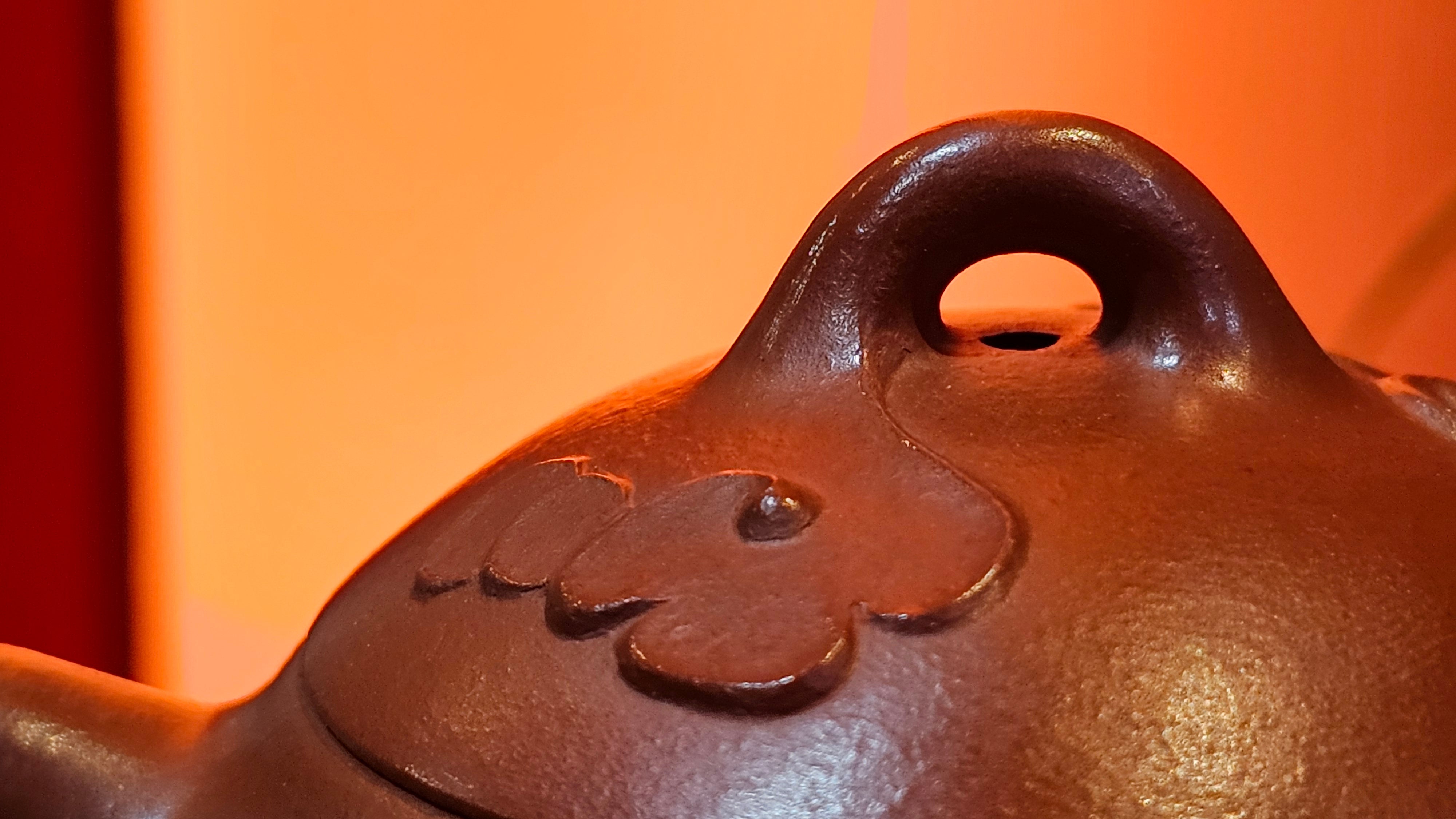 Mini! Qin Quan 秦权, with Oriental Clouds Embellishments 云朵贴花工艺, 116.2ml, Xiao Mei Yao Zhu Ni , by Craftsman Chen Yue Fei 陈跃飞 ~ Congratulations!to Mr M.G.! 2130hrs 22nd August 2025, Puteaux! France🇫🇷.