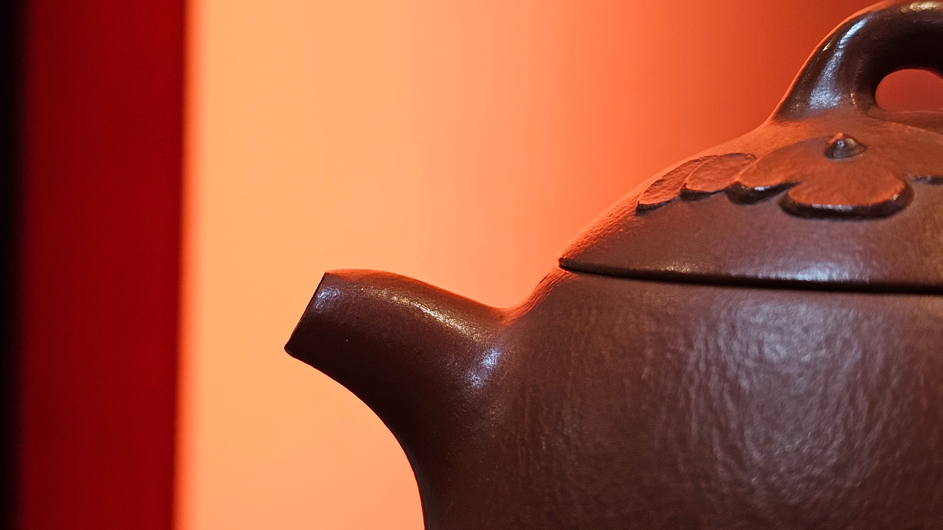 Mini! Qin Quan 秦权, with Oriental Clouds Embellishments 云朵贴花工艺, 116.2ml, Xiao Mei Yao Zhu Ni , by Craftsman Chen Yue Fei 陈跃飞 ~ Congratulations!to Mr M.G.! 2130hrs 22nd August 2025, Puteaux! France🇫🇷.