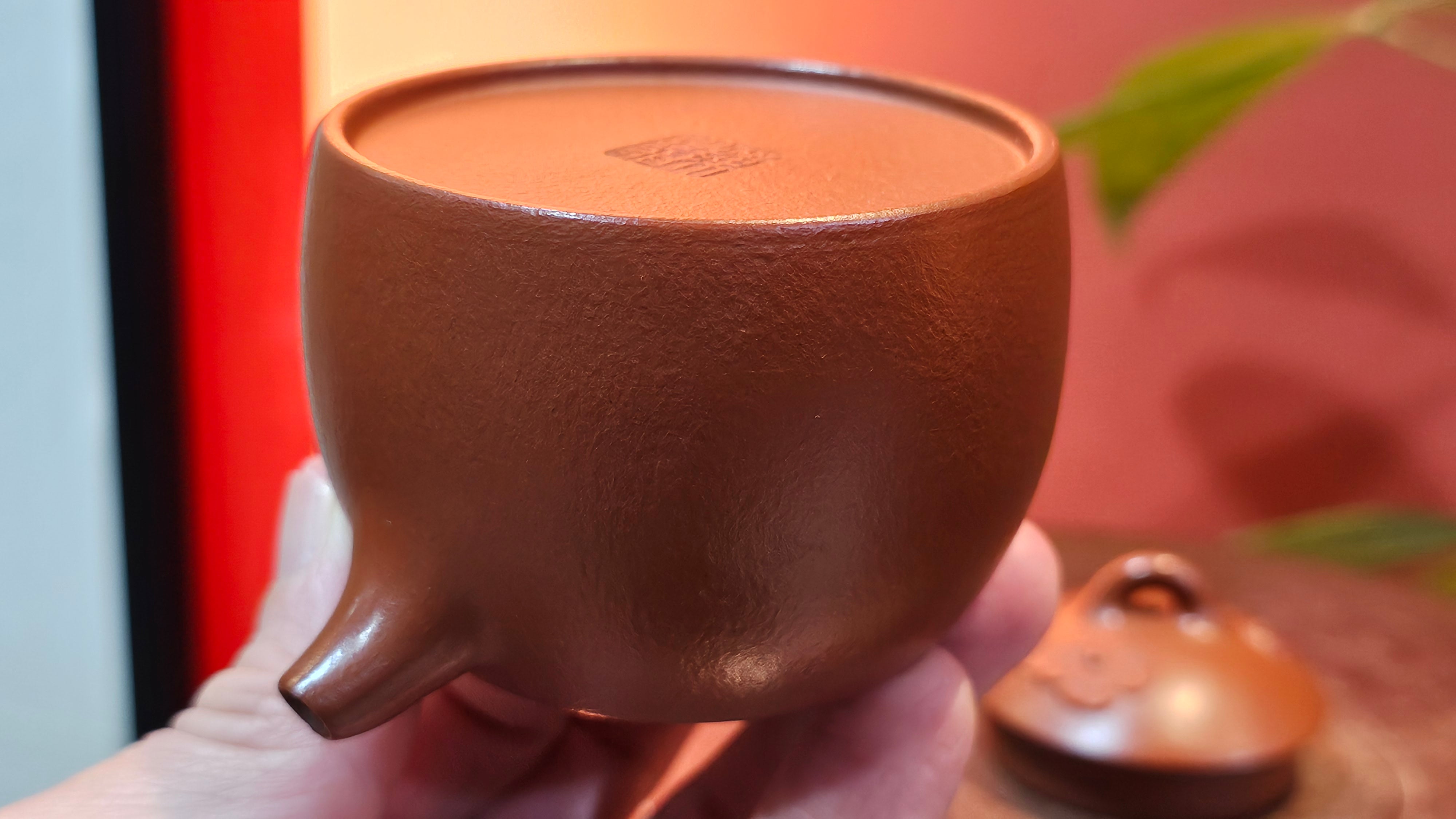 Mini! Qin Quan 秦权, with Oriental Clouds Embellishments 云朵贴花工艺, 116.2ml, Xiao Mei Yao Zhu Ni , by Craftsman Chen Yue Fei 陈跃飞 ~ Congratulations!to Mr M.G.! 2130hrs 22nd August 2025, Puteaux! France🇫🇷.