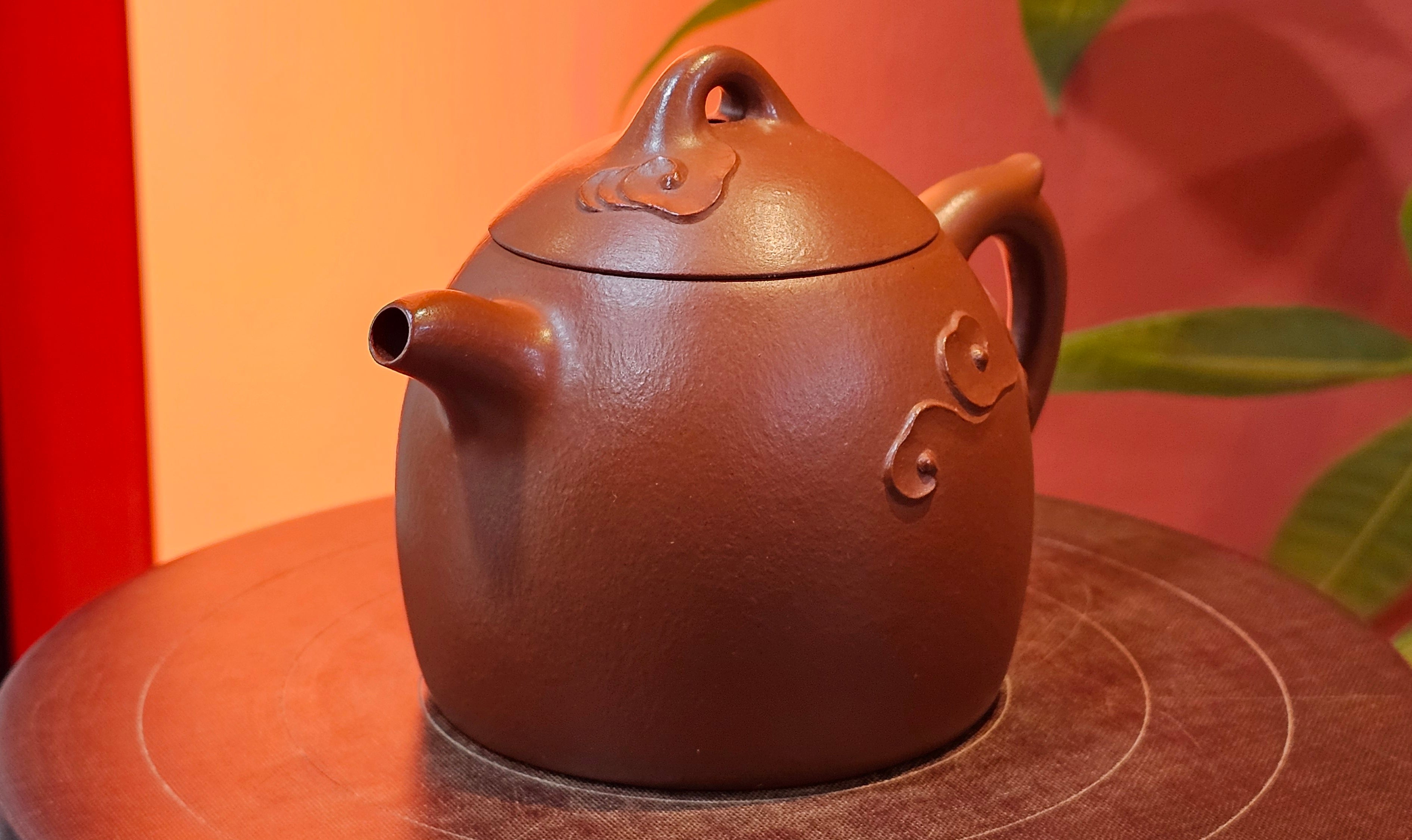 Qin Quan 秦权, with Oriental Clouds Embellishments 云朵贴花工艺, 191.3ml, Xiao Mei Yao Zhu Ni 小煤窑朱泥, by Craftsman Chen Yue Fei 陈跃飞 ~!Congratulations to Mr B.J.! 1014hrs 5th Oct 2025, Summerville, Canada🇨🇦!