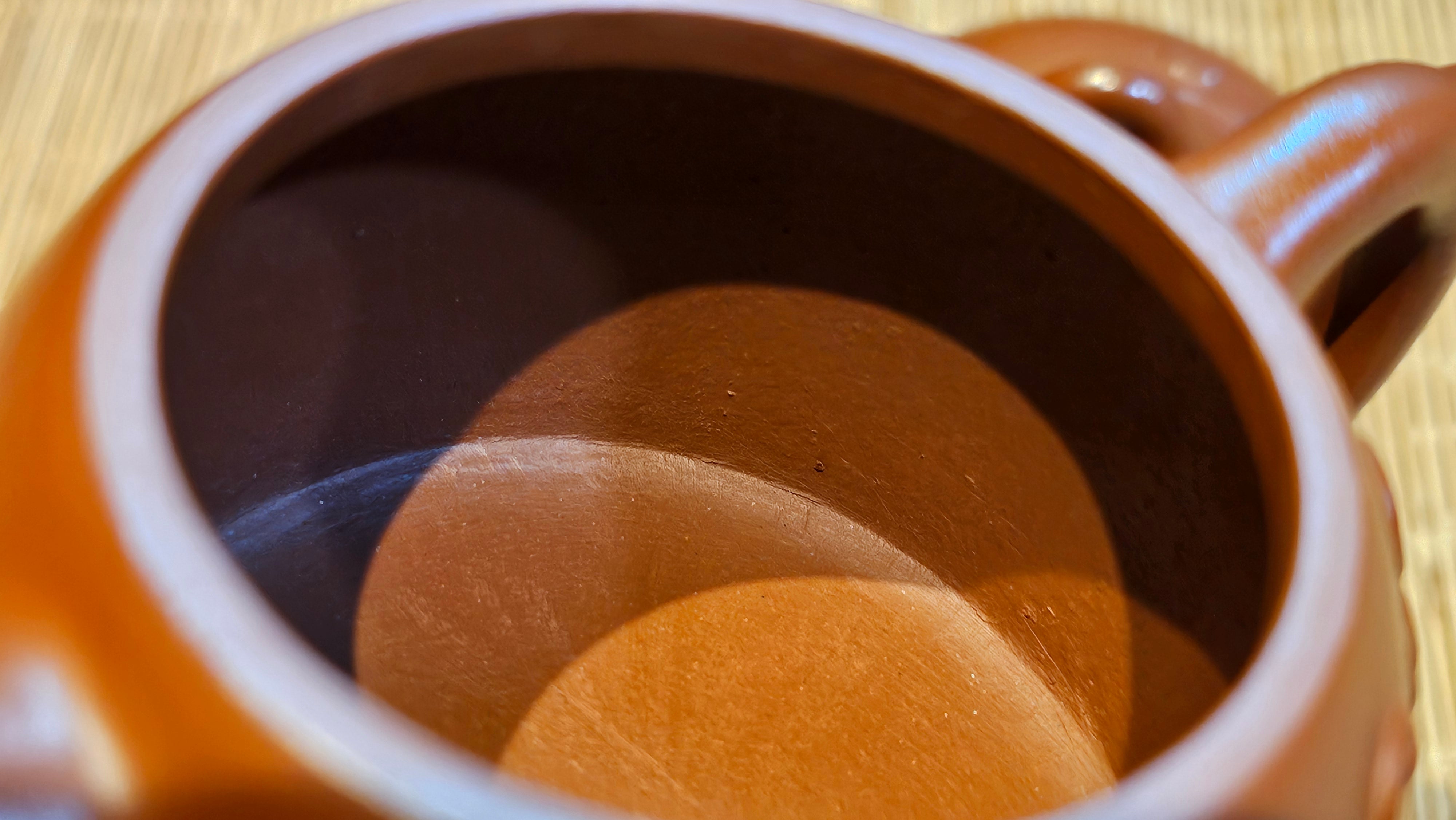 Mini! Qin Quan 秦权, with Oriental Clouds Embellishments 云朵贴花工艺, 114.6ml, Xiao Mei Yao Zhu Ni 小煤窑朱泥, by Craftsman Chen Yue Fei 陈跃飞 ~ Congratulations to Prof K.D.! 1124hrs 11th Sept 2025, San Jose! CA.