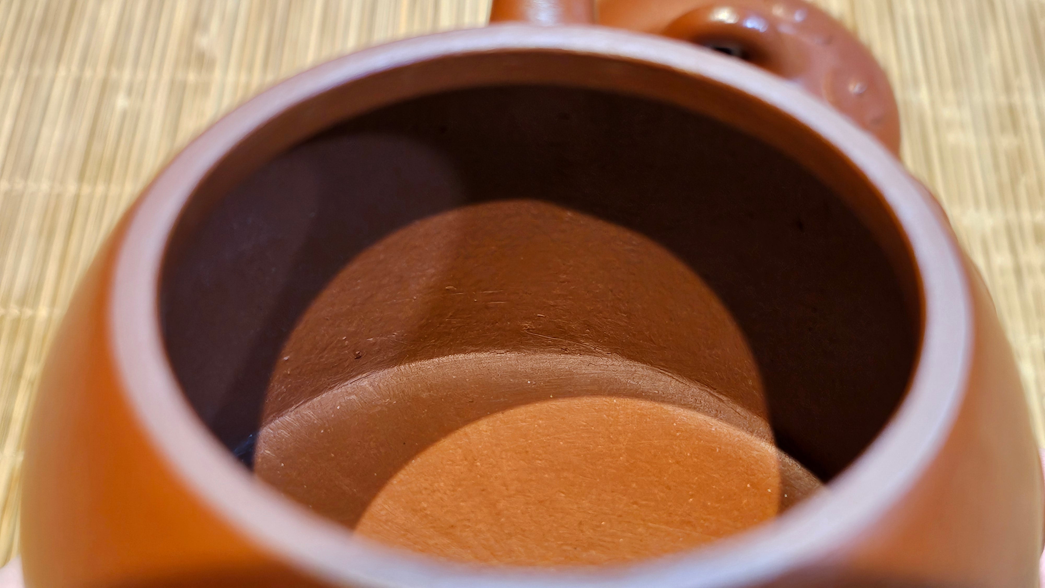 Mini! Qin Quan 秦权, with Oriental Clouds Embellishments 云朵贴花工艺, 114.6ml, Xiao Mei Yao Zhu Ni 小煤窑朱泥, by Craftsman Chen Yue Fei 陈跃飞 ~ Congratulations to Prof K.D.! 1124hrs 11th Sept 2025, San Jose! CA.