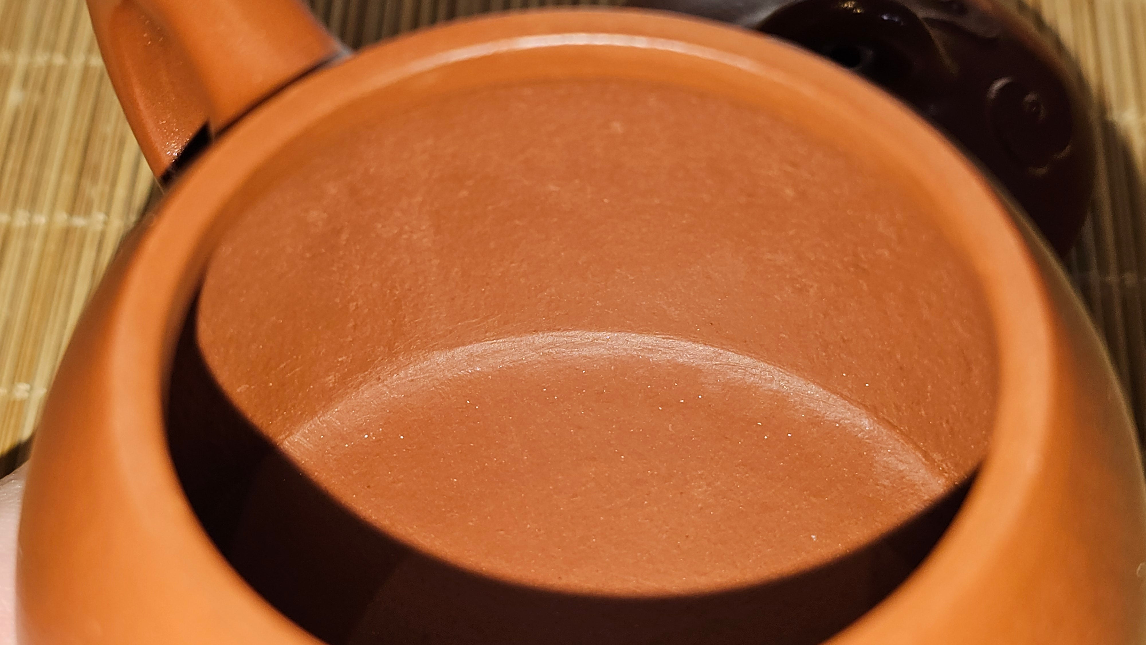 Mini! Qin Quan 秦权, with Oriental Clouds Embellishments 云朵贴花工艺, 114.6ml, Xiao Mei Yao Zhu Ni 小煤窑朱泥, by Craftsman Chen Yue Fei 陈跃飞 ~ Congratulations to Prof K.D.! 1124hrs 11th Sept 2025, San Jose! CA.