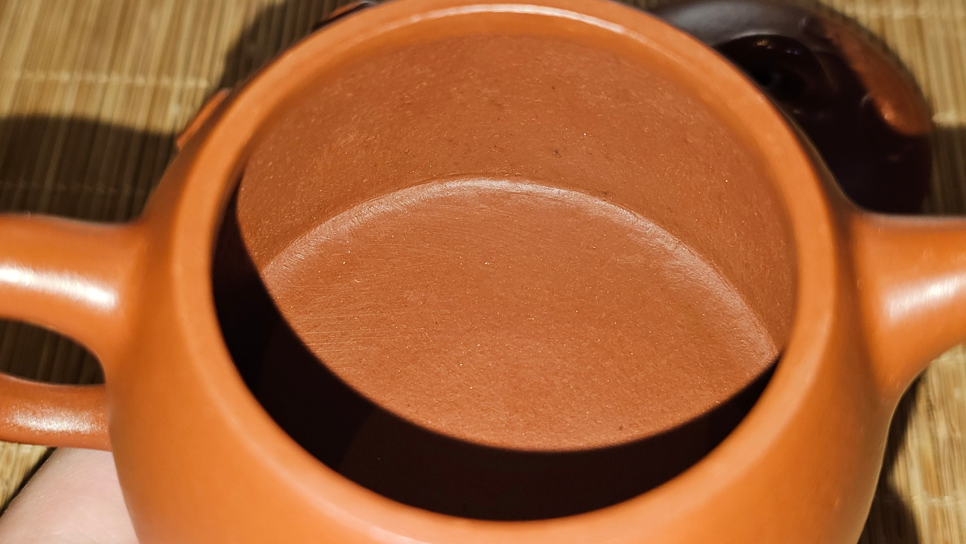 Mini! Qin Quan 秦权, with Oriental Clouds Embellishments 云朵贴花工艺, 114.6ml, Xiao Mei Yao Zhu Ni 小煤窑朱泥, by Craftsman Chen Yue Fei 陈跃飞 ~ Congratulations to Prof K.D.! 1124hrs 11th Sept 2025, San Jose! CA.