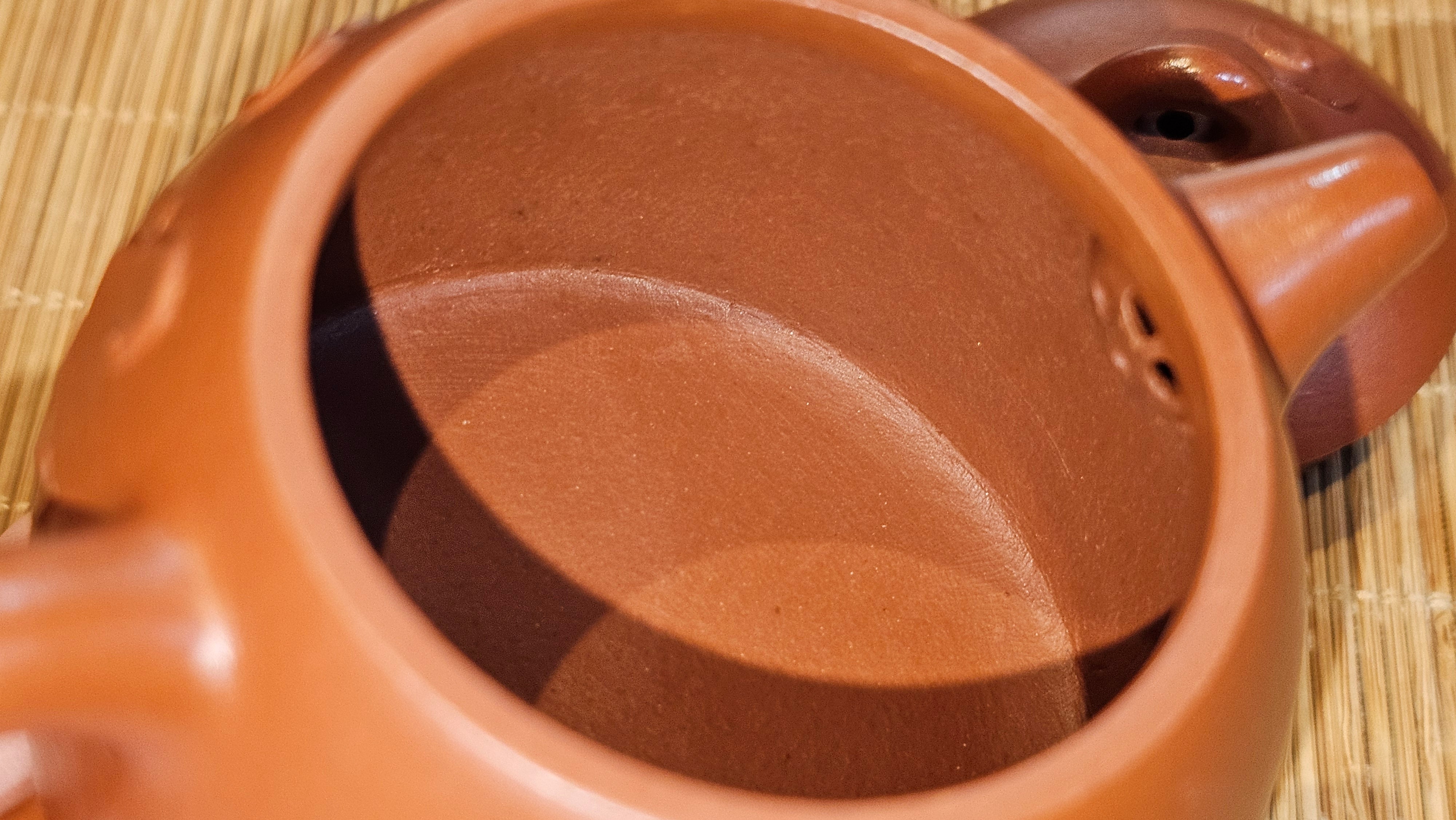 Mini! Qin Quan 秦权, with Oriental Clouds Embellishments 云朵贴花工艺, 114.6ml, Xiao Mei Yao Zhu Ni 小煤窑朱泥, by Craftsman Chen Yue Fei 陈跃飞 ~ Congratulations to Prof K.D.! 1124hrs 11th Sept 2025, San Jose! CA.