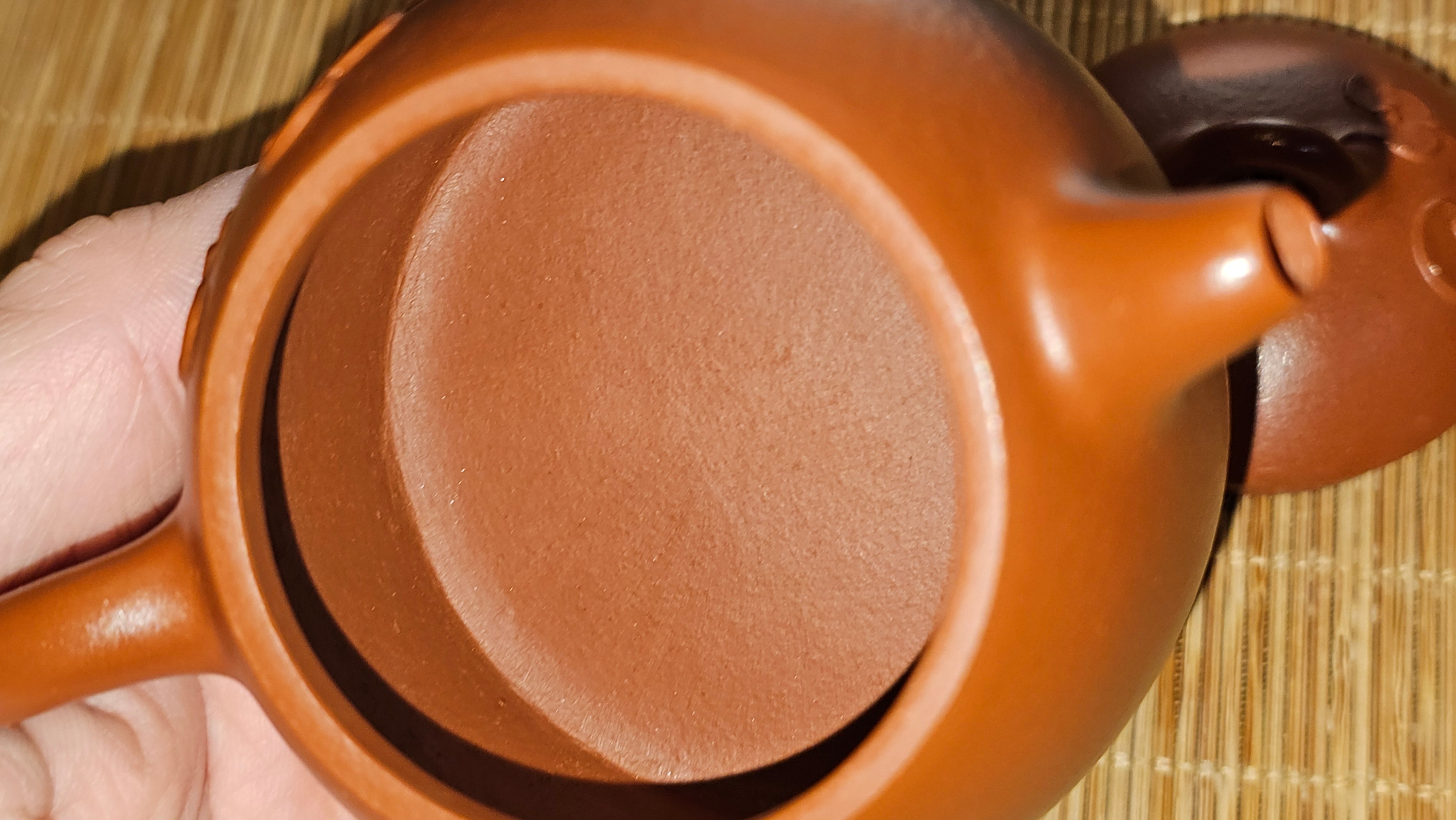 Mini! Qin Quan 秦权, with Oriental Clouds Embellishments 云朵贴花工艺, 114.6ml, Xiao Mei Yao Zhu Ni 小煤窑朱泥, by Craftsman Chen Yue Fei 陈跃飞 ~ Congratulations to Prof K.D.! 1124hrs 11th Sept 2025, San Jose! CA.