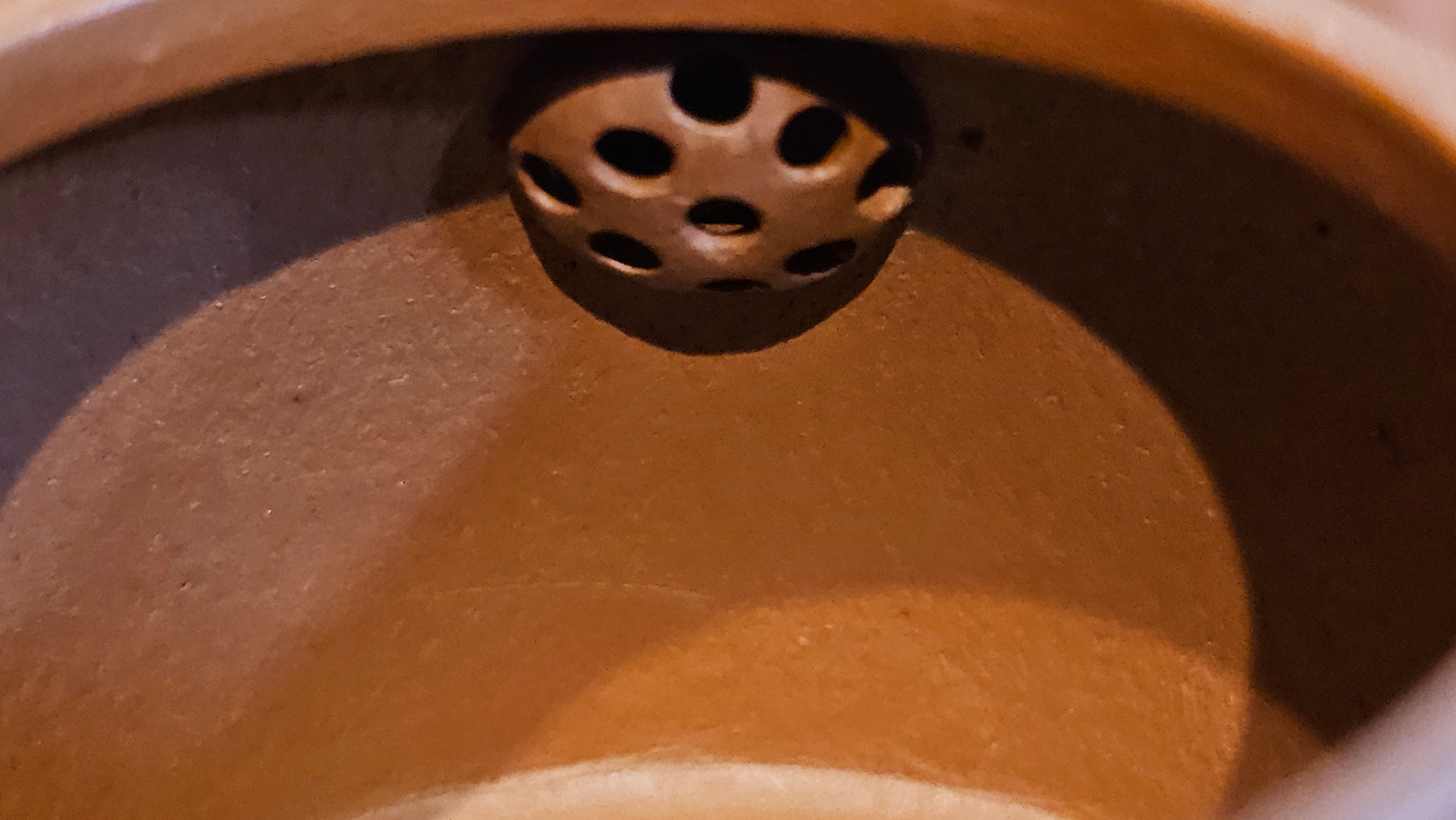 Mini! Qin Quan 秦权, with Oriental Clouds Embellishments 云朵贴花工艺, 114.6ml, Xiao Mei Yao Zhu Ni 小煤窑朱泥, by Craftsman Chen Yue Fei 陈跃飞 ~ Congratulations to Prof K.D.! 1124hrs 11th Sept 2025, San Jose! CA.