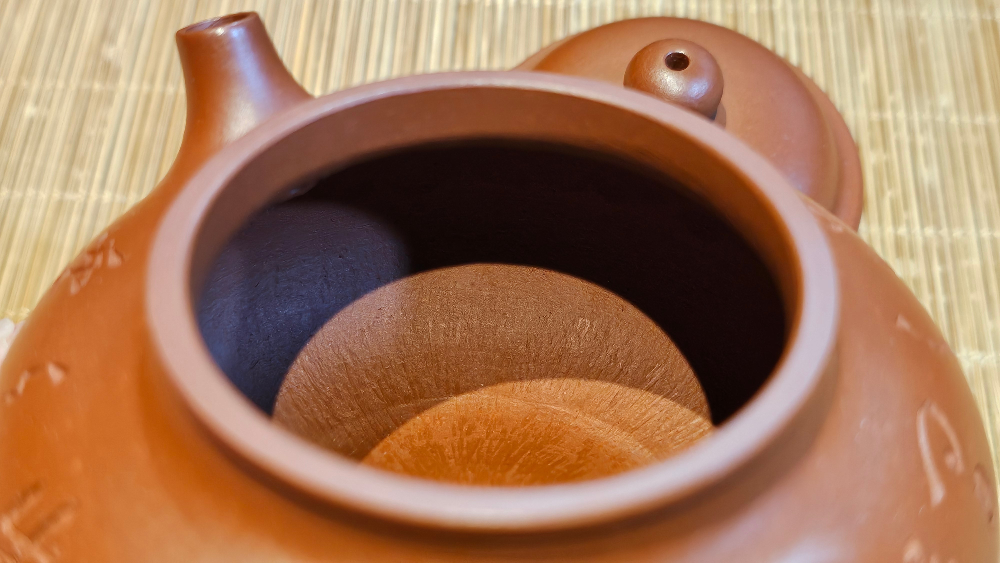 Rong Tian 容天, 139.6ml, Xiao Mei Yao Zhu Ni 小煤窑朱泥,  by Craftsman Chen Yue Fei 陈跃飞, Engraving by Craftsman Yi De Shu 一德书 ~!Congratulations to!Mr B.H.S.! 1240hrs 16th Sept 2025, Jakarta, Indonesia🇮🇩!