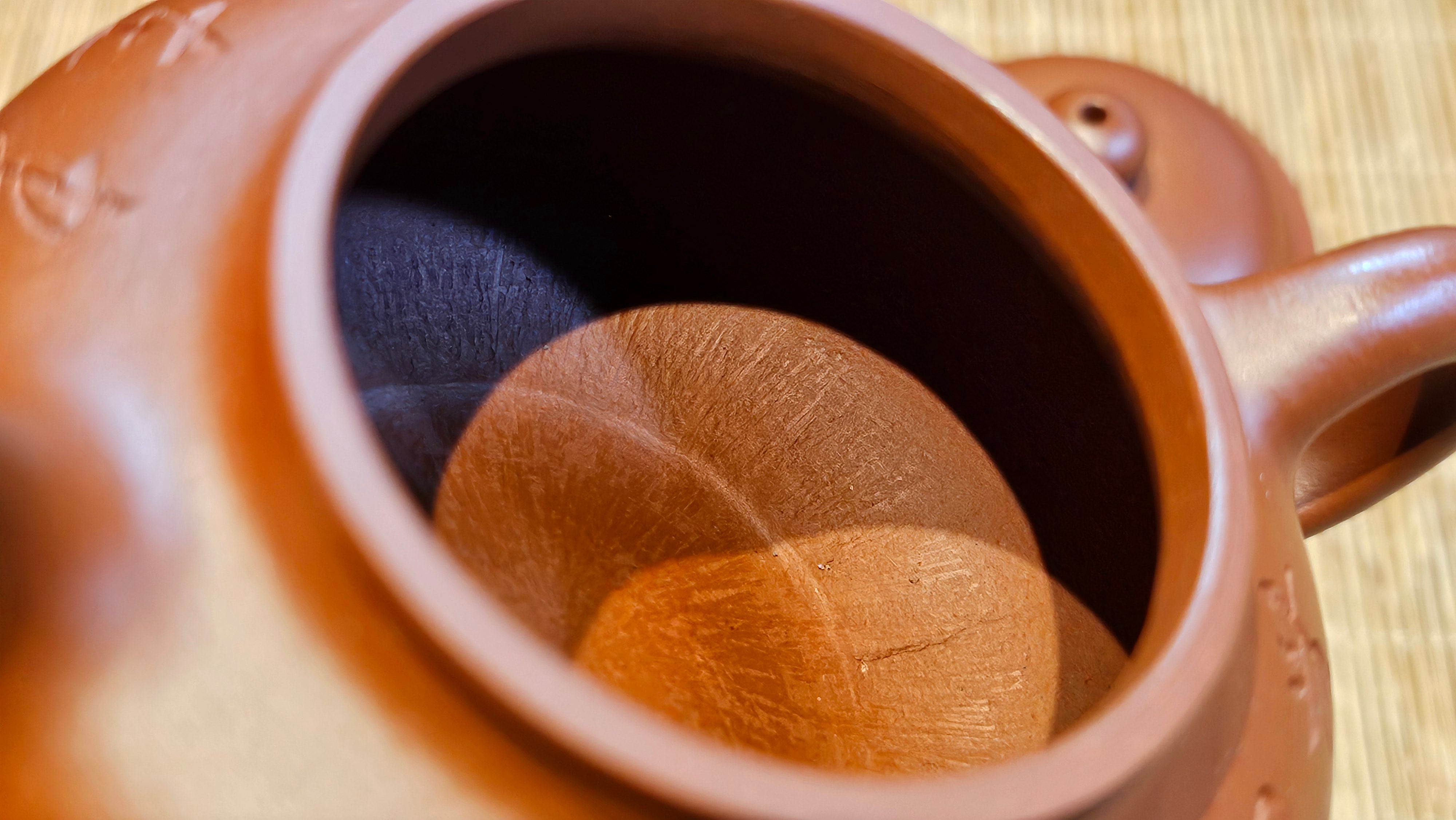 Rong Tian 容天, 139.6ml, Xiao Mei Yao Zhu Ni 小煤窑朱泥,  by Craftsman Chen Yue Fei 陈跃飞, Engraving by Craftsman Yi De Shu 一德书 ~!Congratulations to!Mr B.H.S.! 1240hrs 16th Sept 2025, Jakarta, Indonesia🇮🇩!