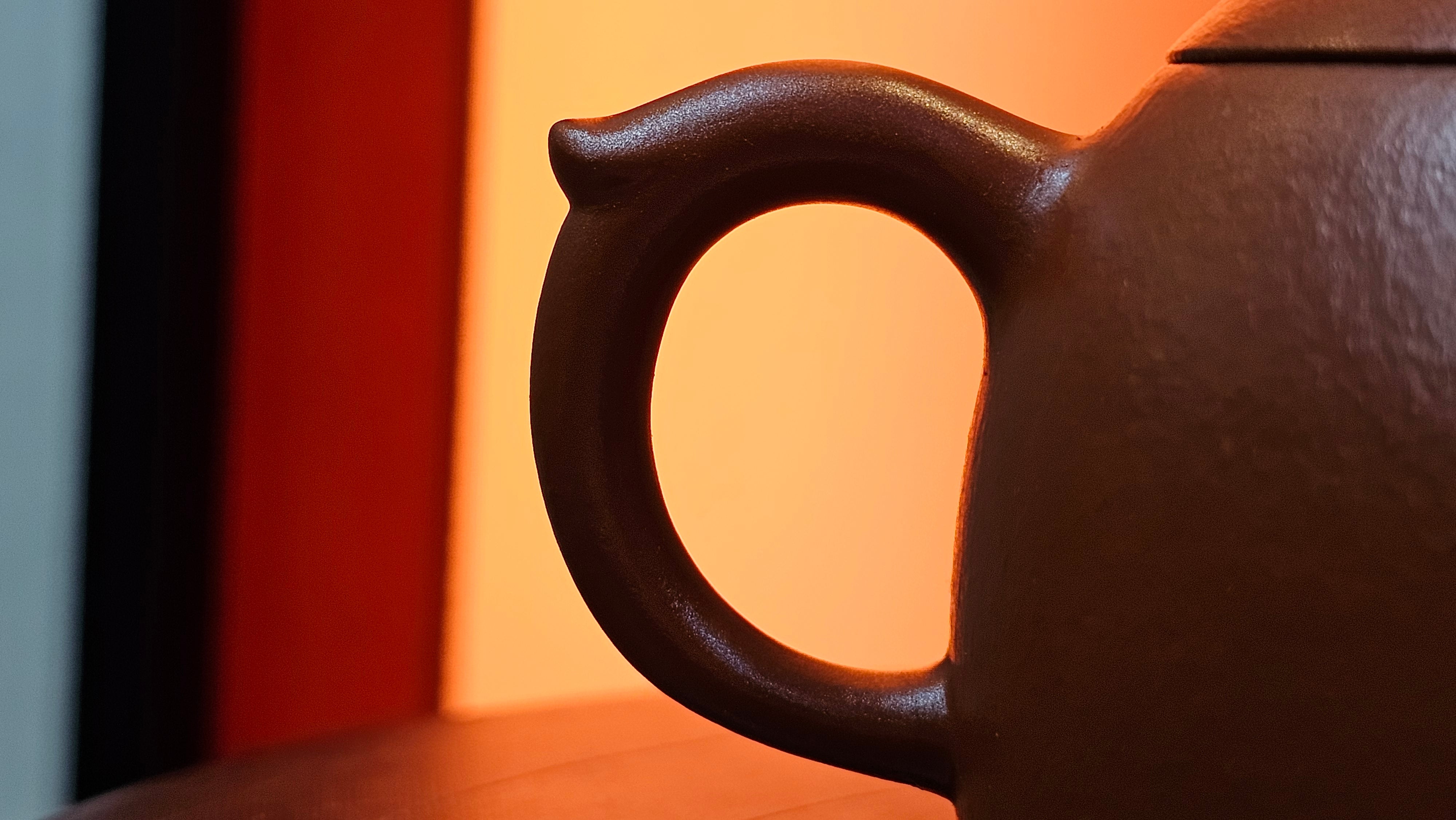 Mini! Qin Quan 秦权, with Oriental Clouds Embellishments 云朵贴花工艺, 114.6ml, Xiao Mei Yao Zhu Ni 小煤窑朱泥, by Craftsman Chen Yue Fei 陈跃飞 ~ Congratulations to Prof K.D.! 1124hrs 11th Sept 2025, San Jose! CA.