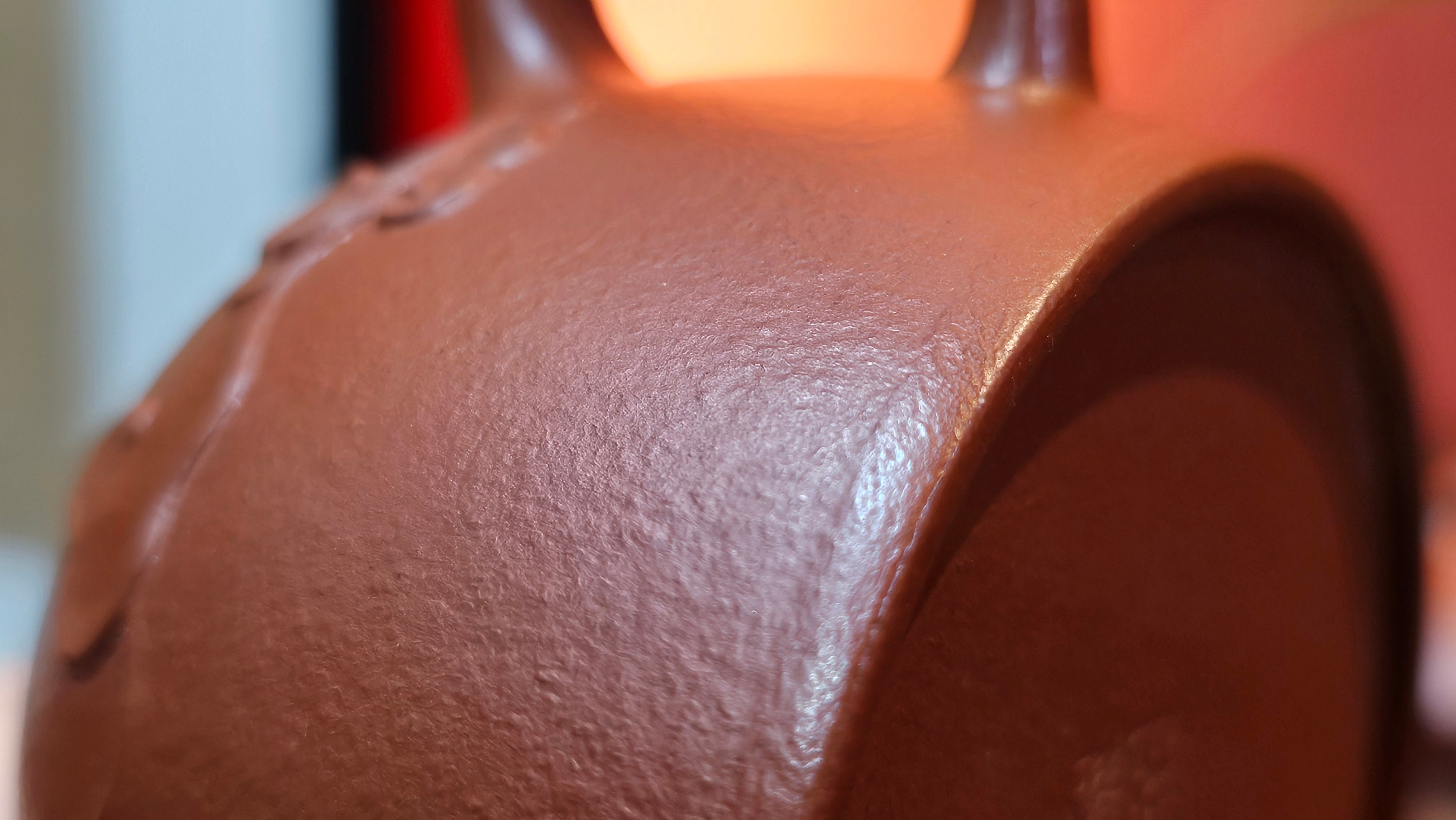 Mini! Qin Quan 秦权, with Oriental Clouds Embellishments 云朵贴花工艺, 114.6ml, Xiao Mei Yao Zhu Ni 小煤窑朱泥, by Craftsman Chen Yue Fei 陈跃飞 ~ Congratulations to Prof K.D.! 1124hrs 11th Sept 2025, San Jose! CA.