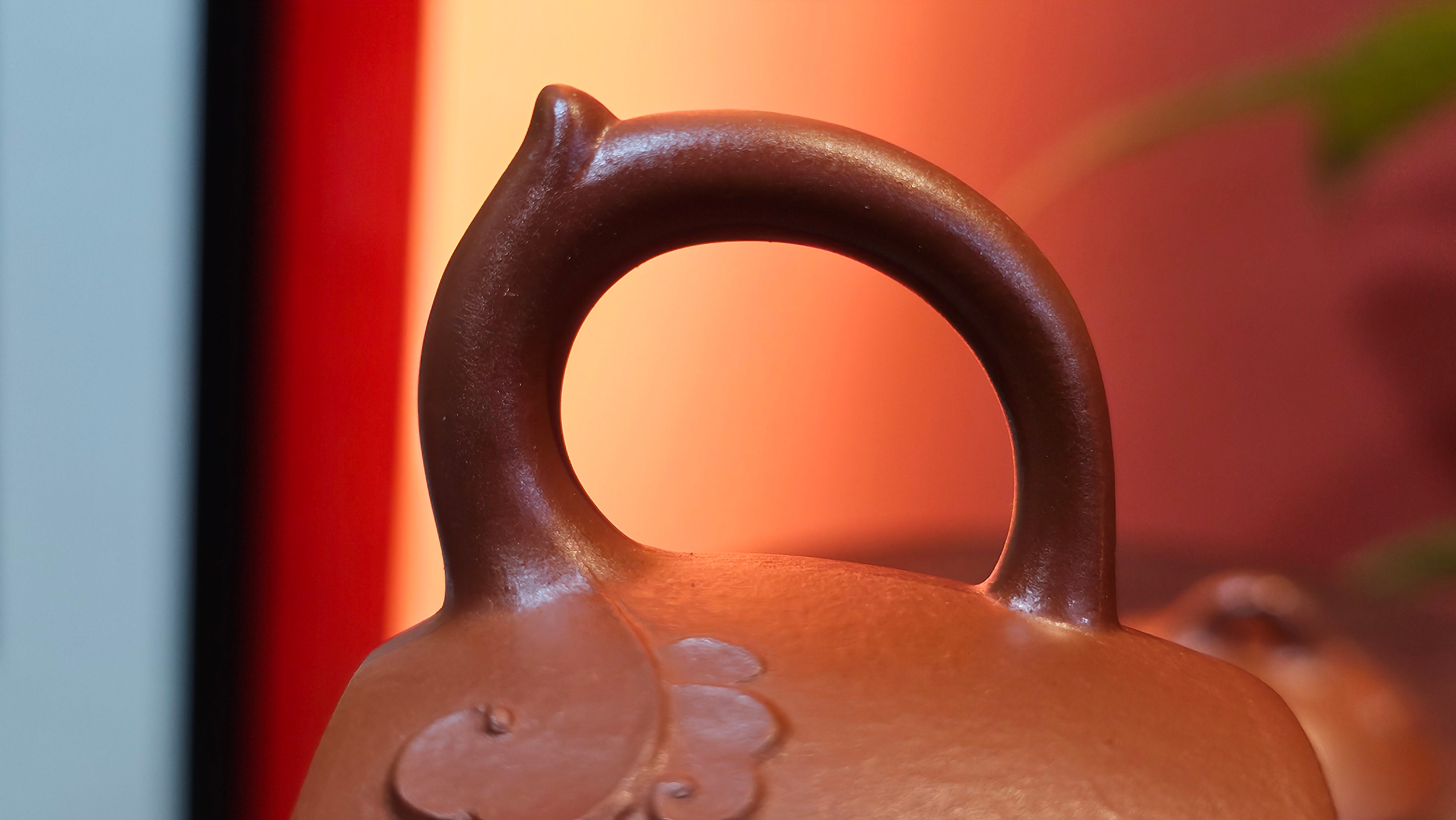 Mini! Qin Quan 秦权, with Oriental Clouds Embellishments 云朵贴花工艺, 114.6ml, Xiao Mei Yao Zhu Ni 小煤窑朱泥, by Craftsman Chen Yue Fei 陈跃飞 ~ Congratulations to Prof K.D.! 1124hrs 11th Sept 2025, San Jose! CA.