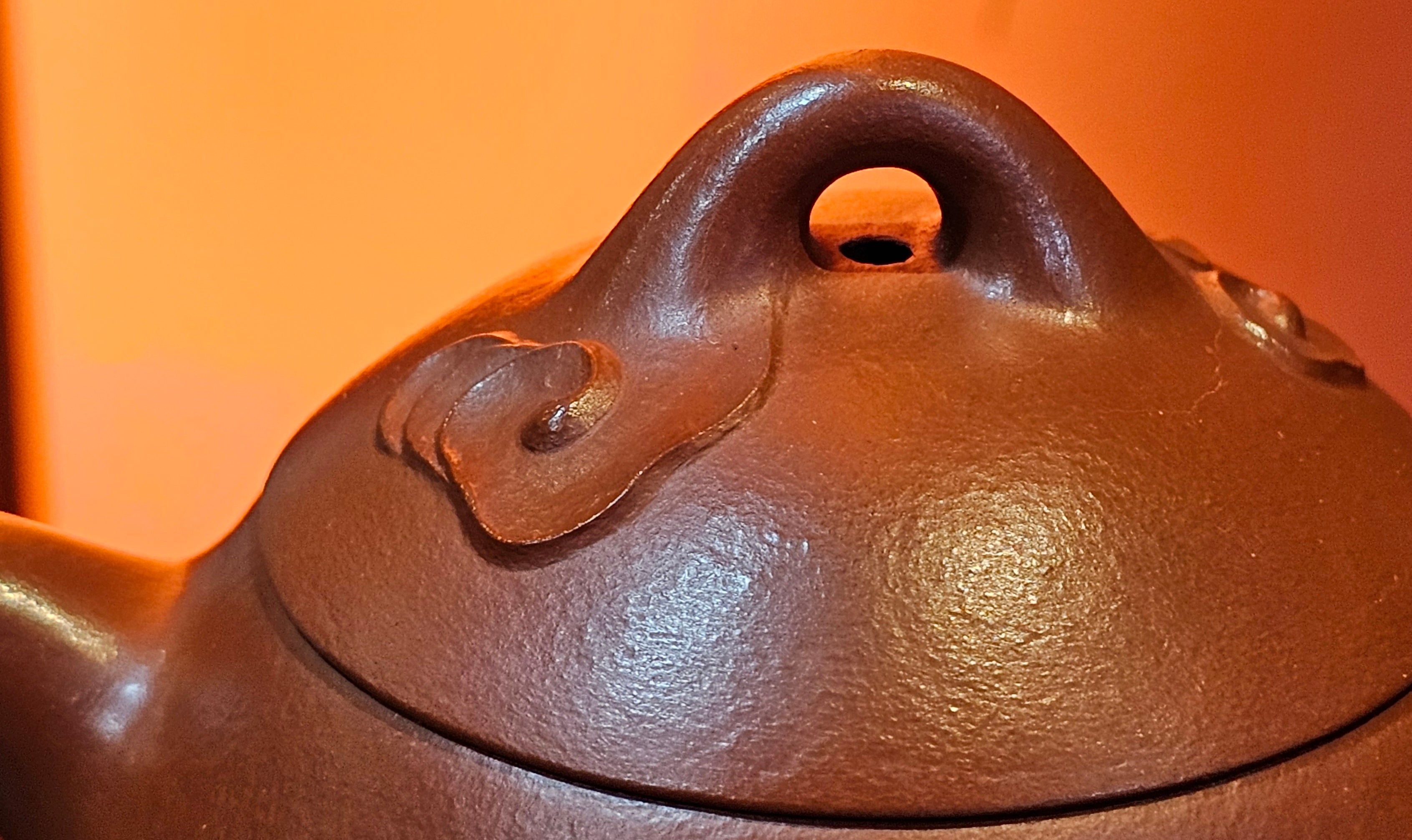 Qin Quan 秦权, with Oriental Clouds Embellishments 云朵贴花工艺, 191.3ml, Xiao Mei Yao Zhu Ni 小煤窑朱泥, by Craftsman Chen Yue Fei 陈跃飞 ~!Congratulations to Mr B.J.! 1014hrs 5th Oct 2025, Summerville, Canada🇨🇦!